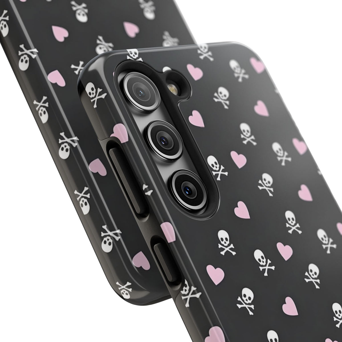 Cute Skulls and Hearts Phone Case  - Tough Impact-Resistant Case