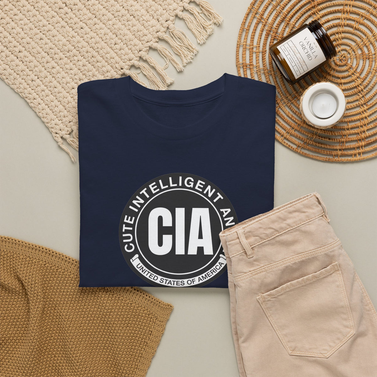 CIA Cute Intelligent Angel 100% Cotton Tee