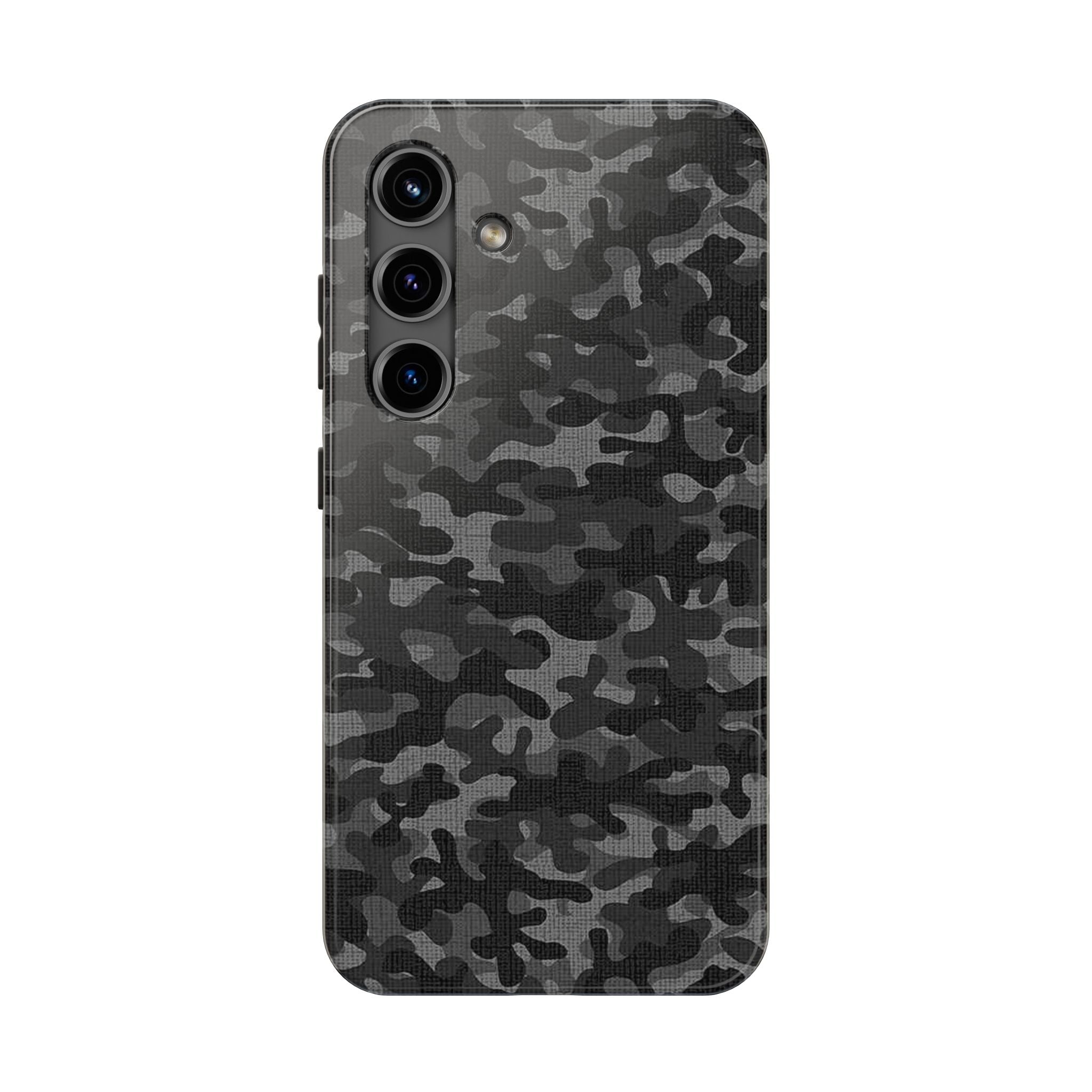 Black Camo Print Phone Case  - Tough Impact-Resistant Cases