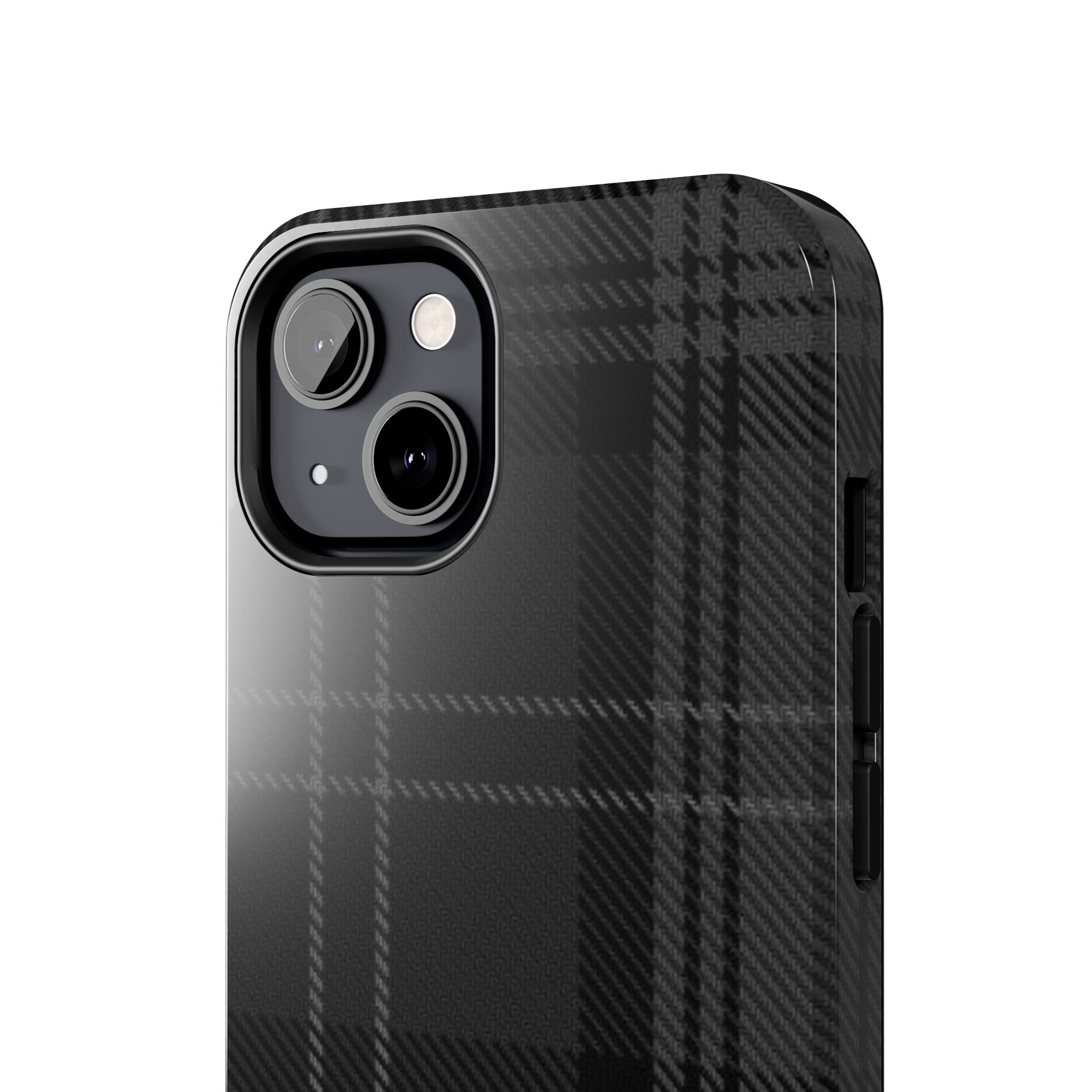 Black Plaid Phone Case  - Tough Impact-Resistant Case