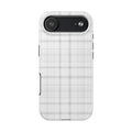 White Gingham Phone Case