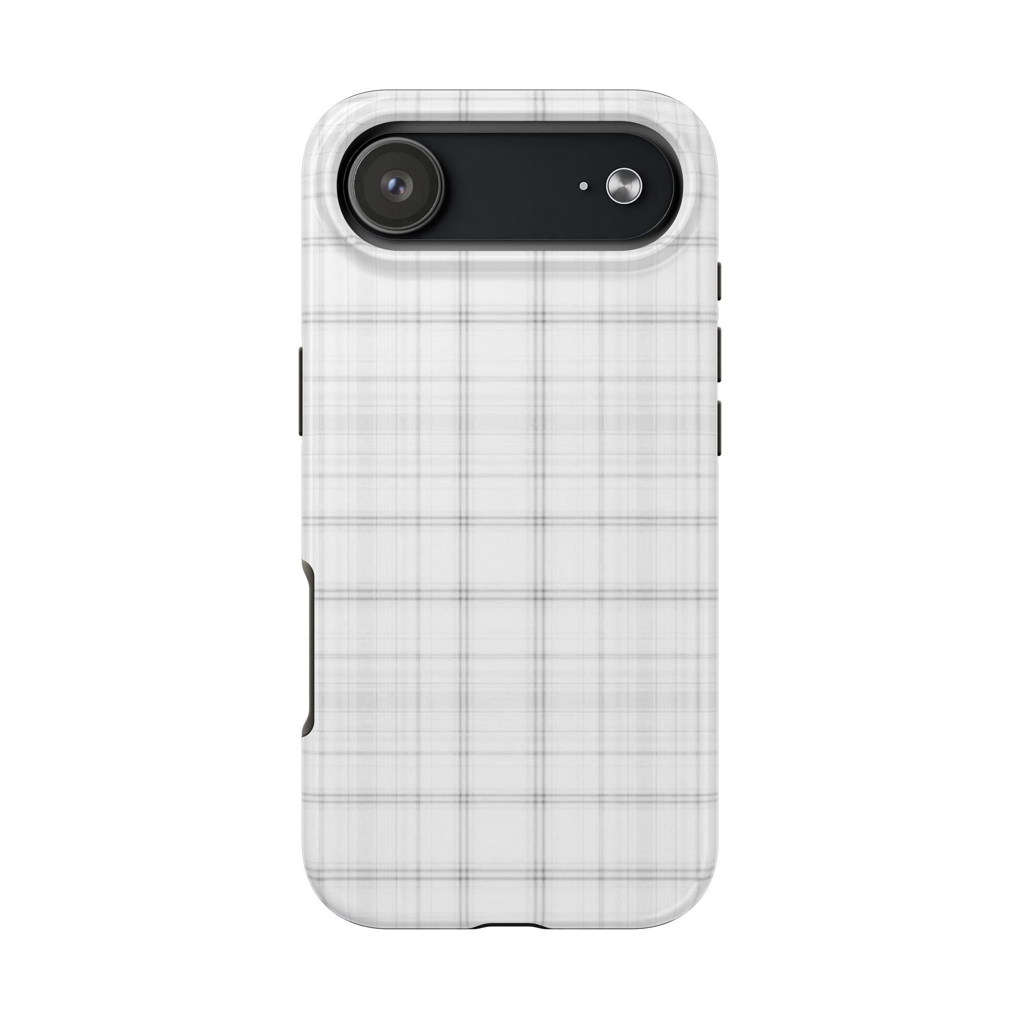 White Gingham Phone Case