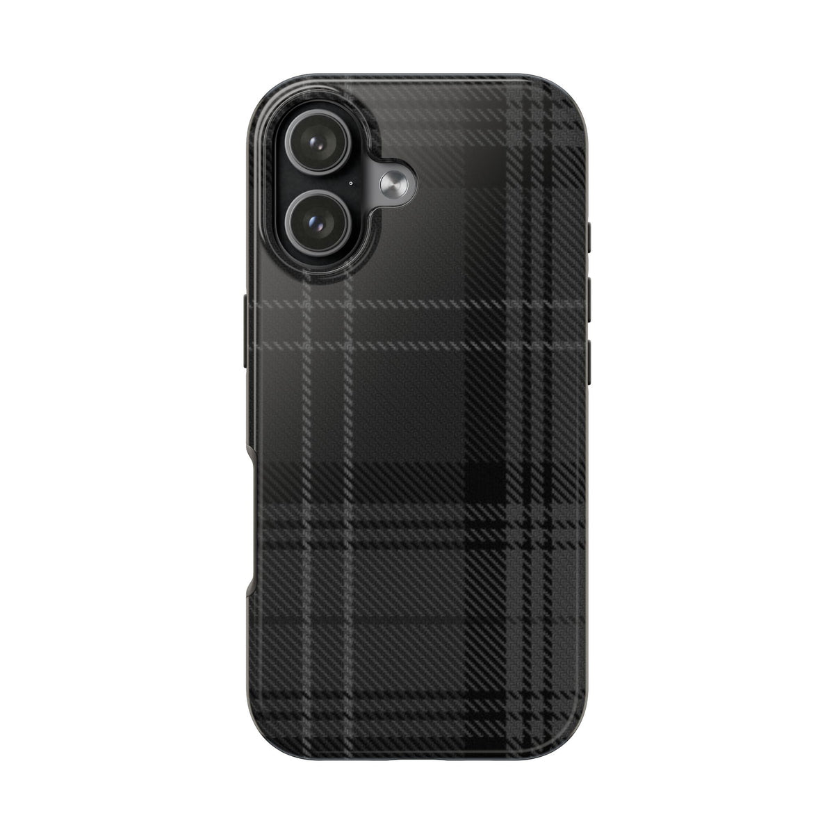 Black Plaid Gingham Phone Case