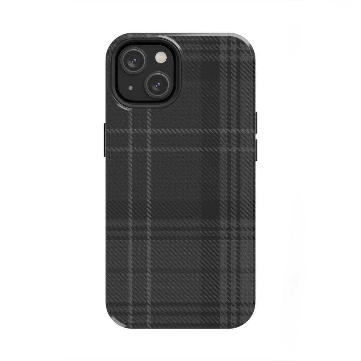 Black Plaid Gingham Phone Case
