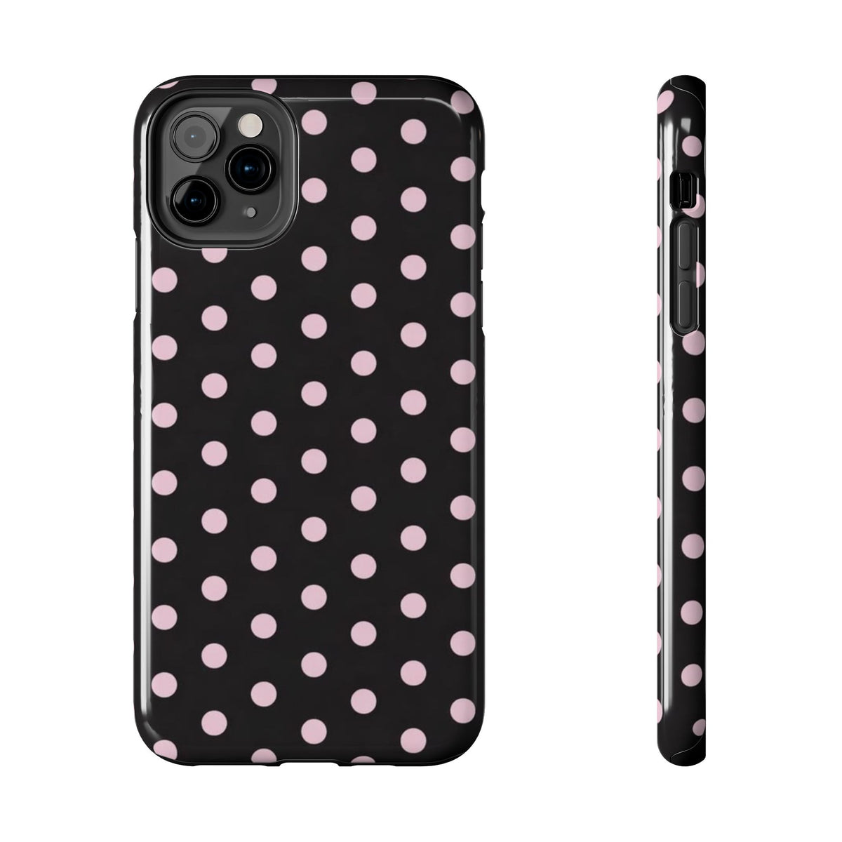 Black and Pink Spots Phone Case