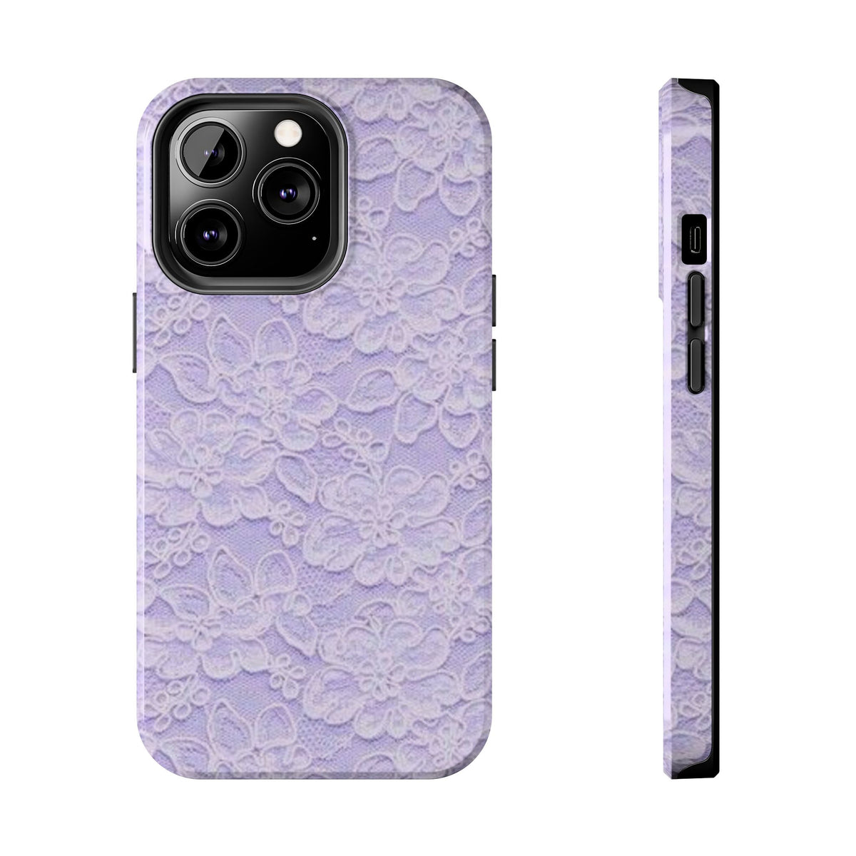 Purple Lace Cute Coquette Phone Case
