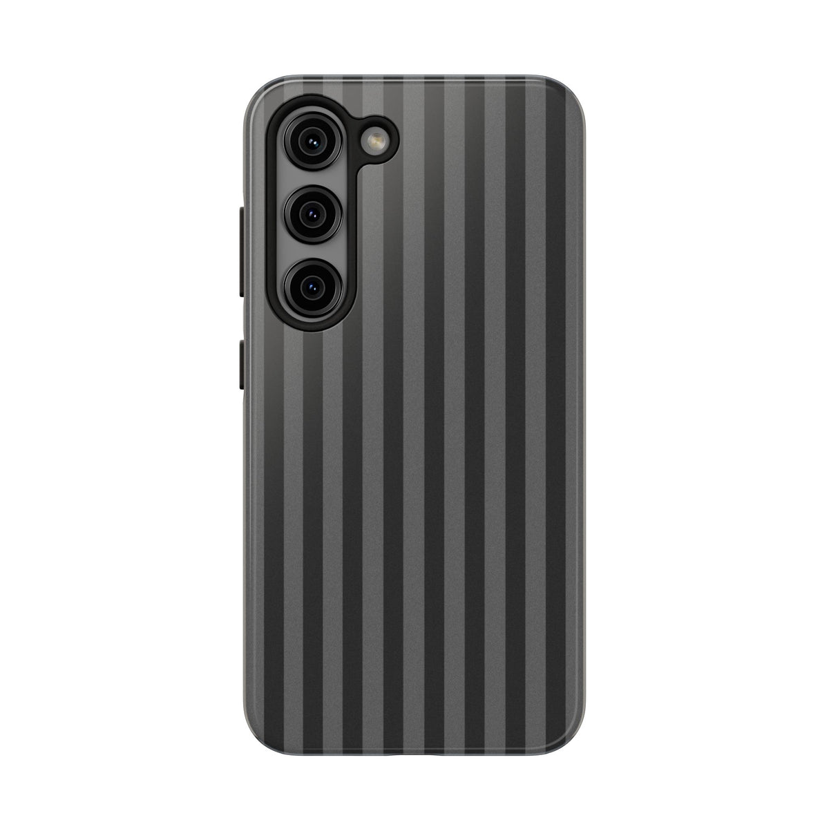Dark Grey and Black Stripes Phone Case