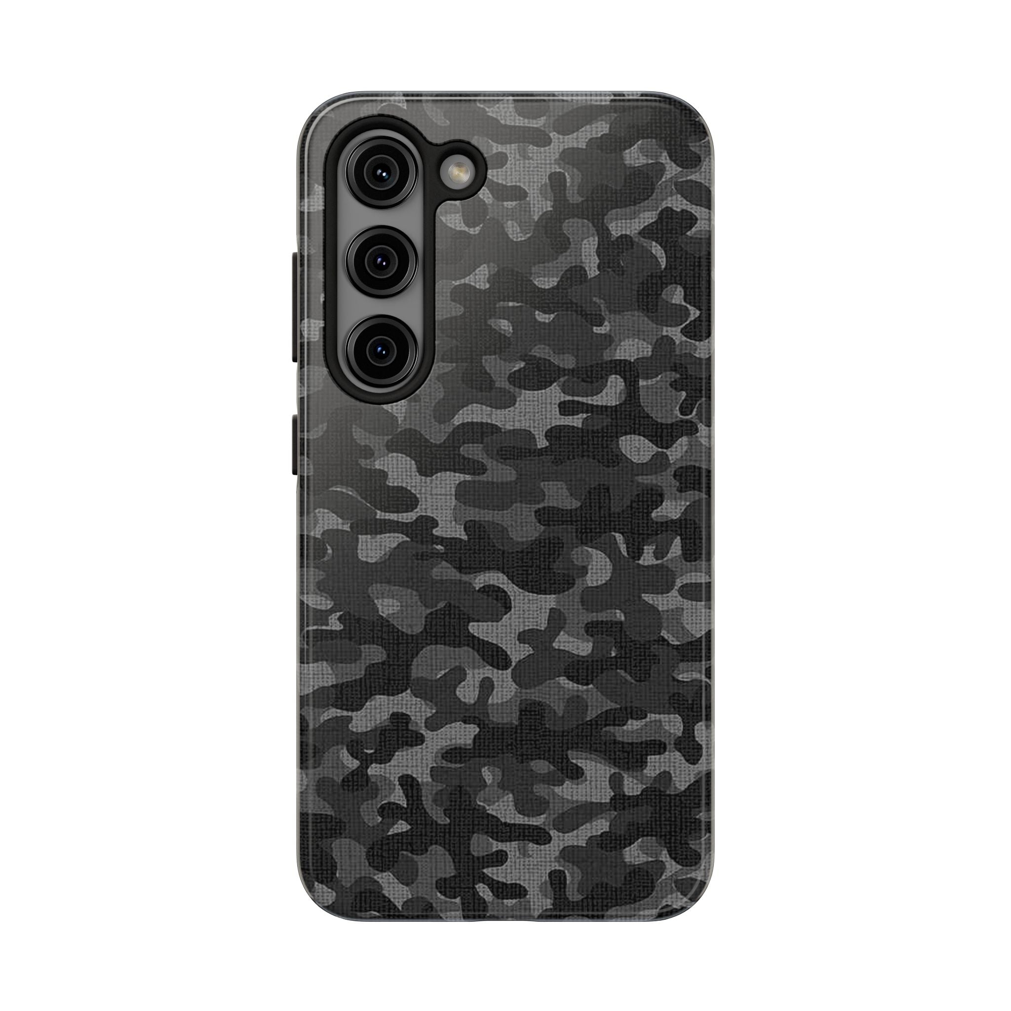 Black Camo Print Phone Case  - Tough Impact-Resistant Cases