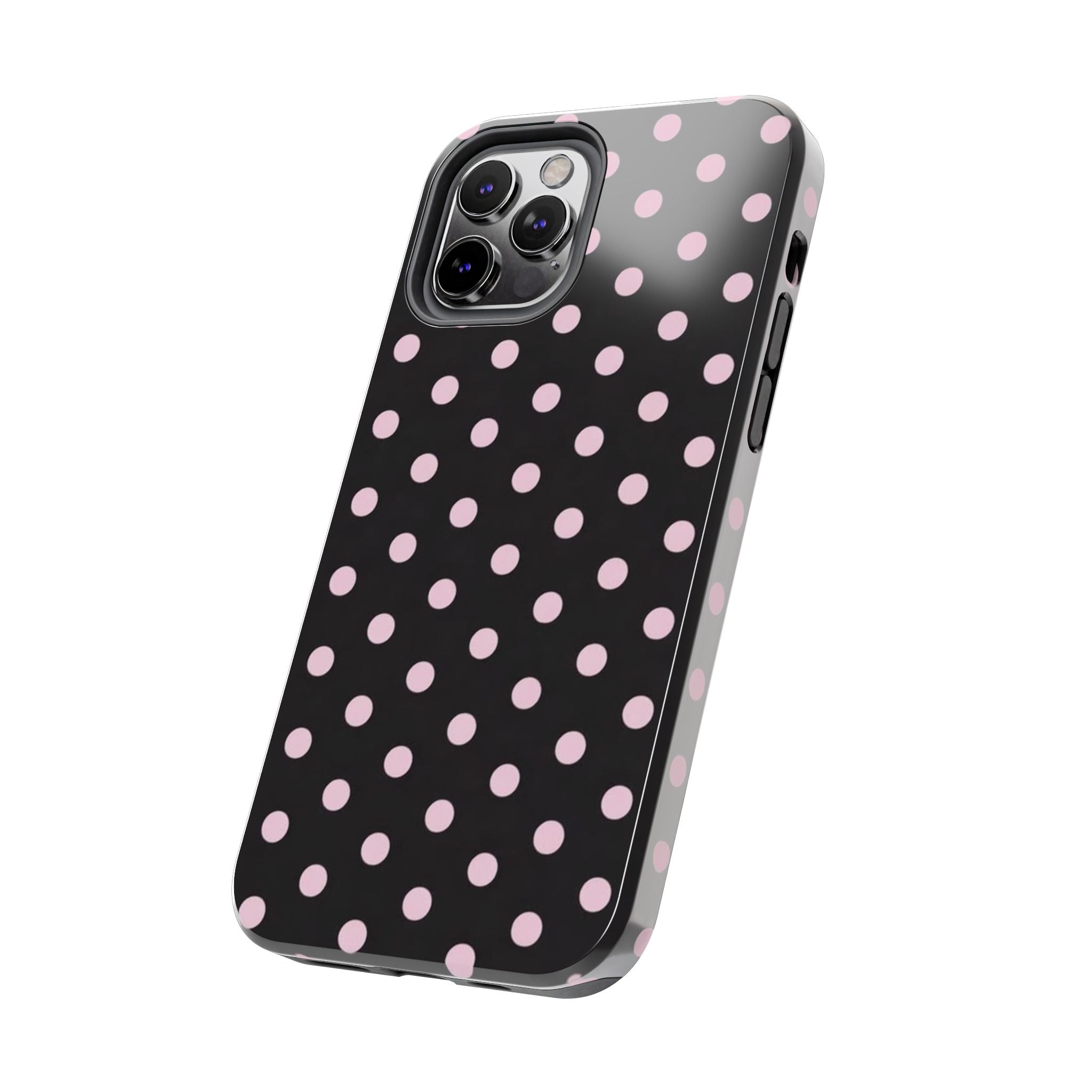 Black and Pink Spots Phone Case
