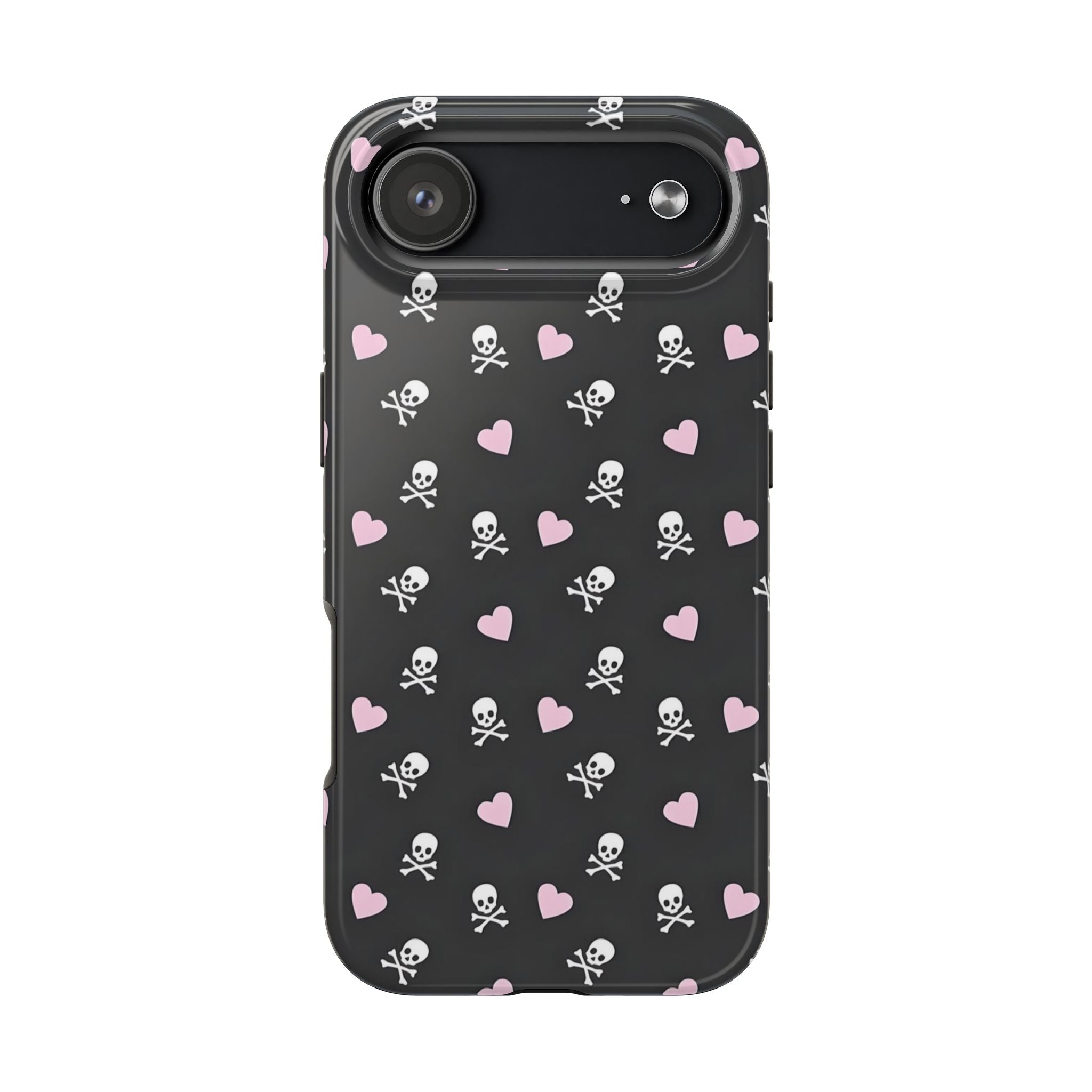 Cute Skulls and Hearts Phone Case  - Tough Impact-Resistant Case