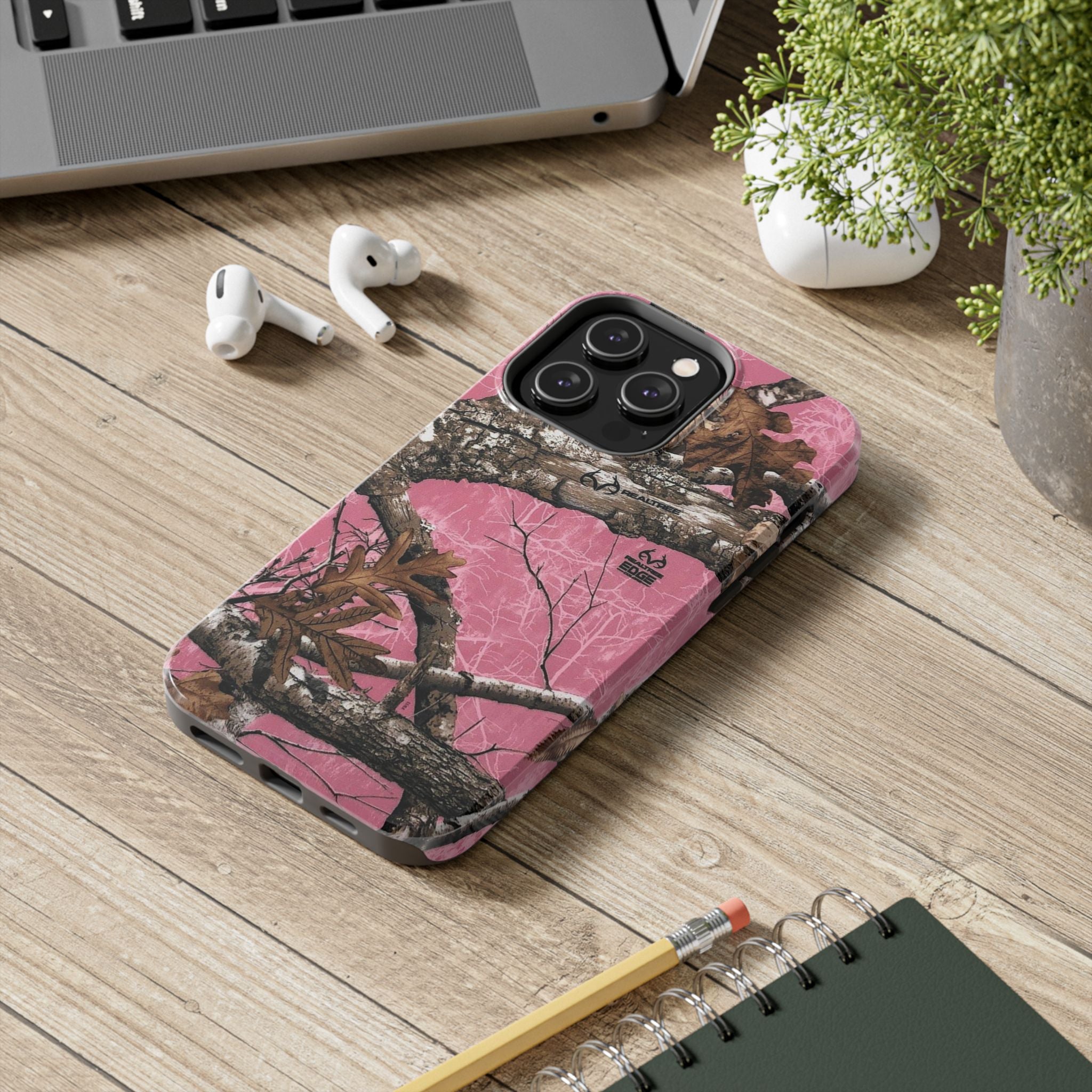 Pink Camo Real Tree Phone Case  - Tough Impact-Resistant Case