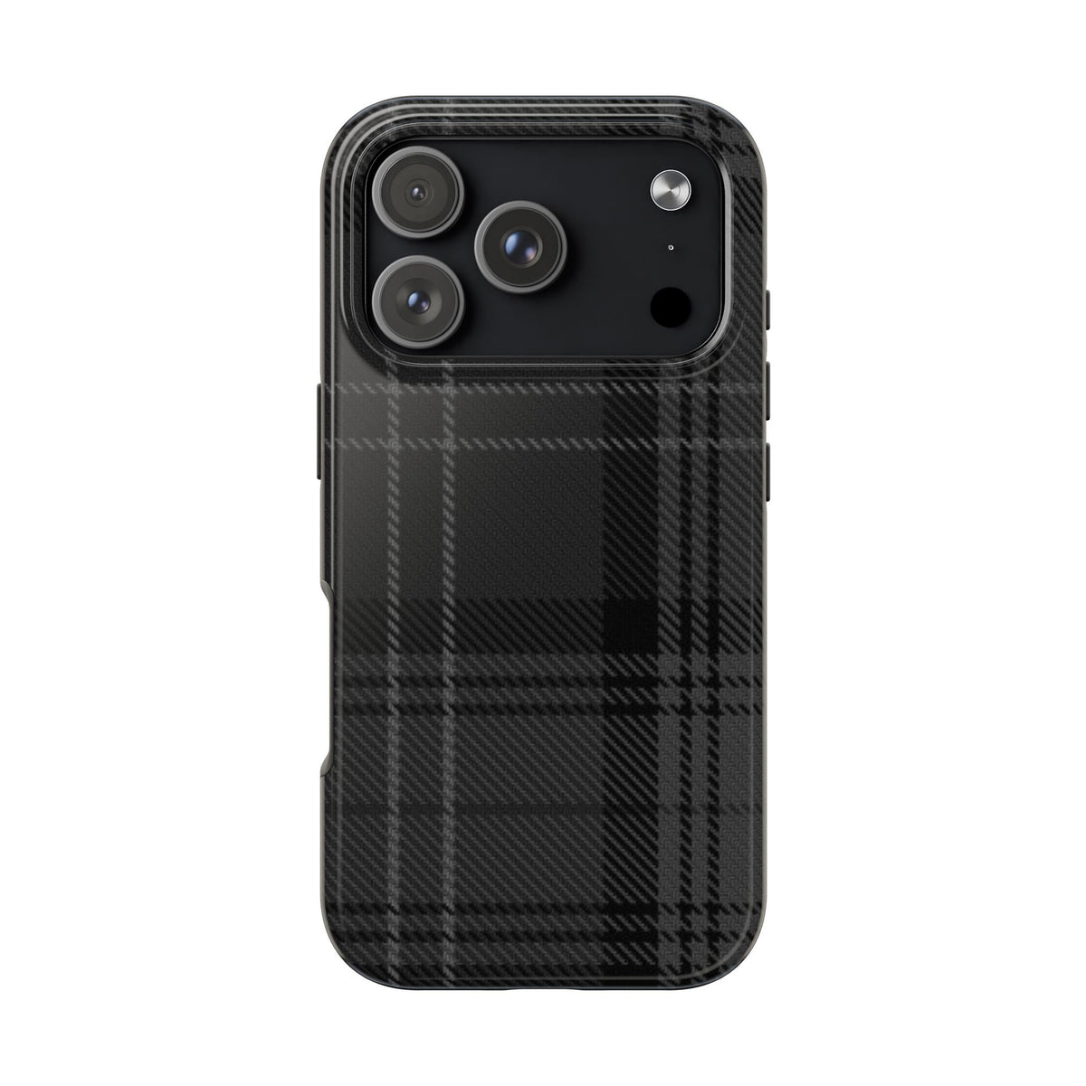 Black Plaid Gingham Phone Case