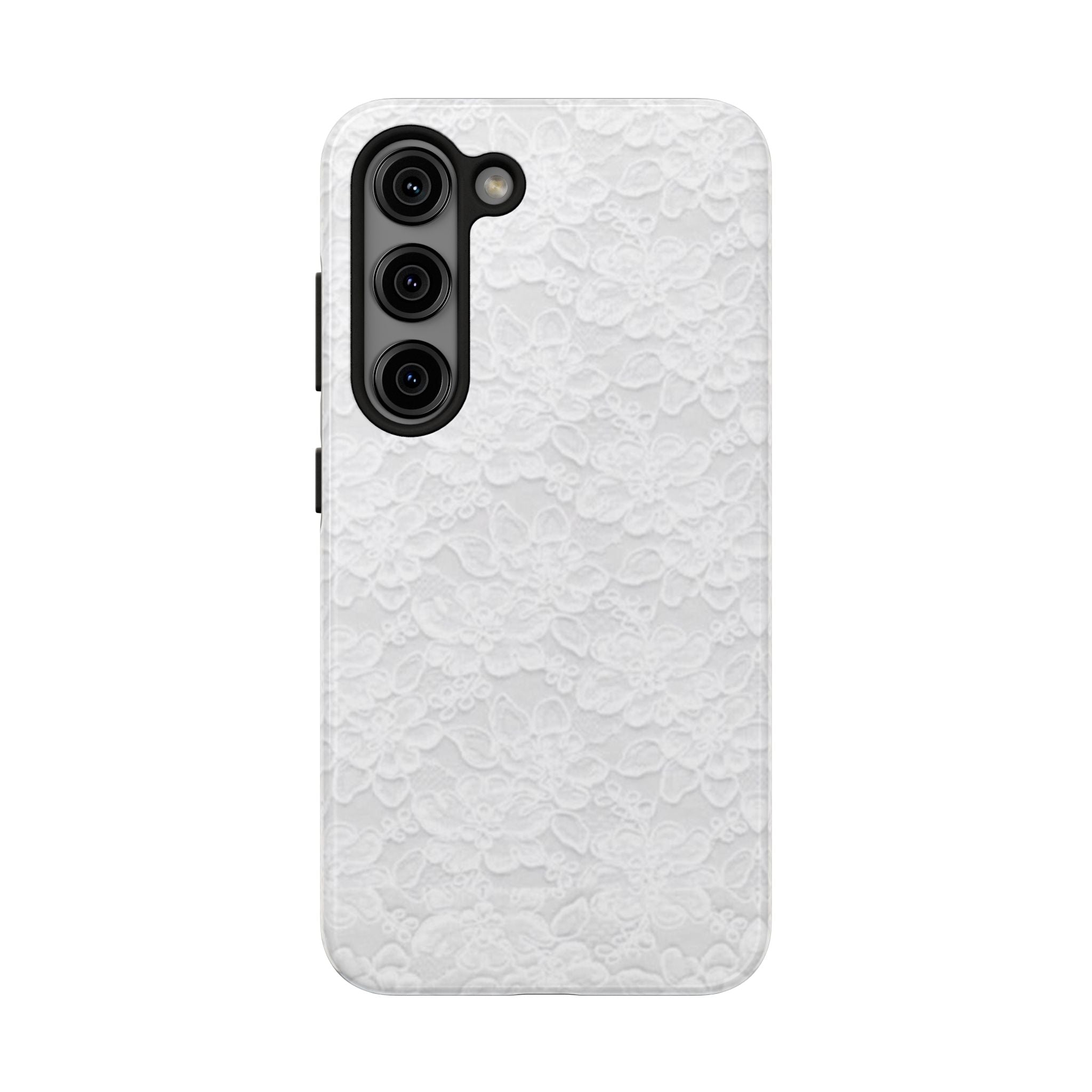 White Lace Coquette Phone Case