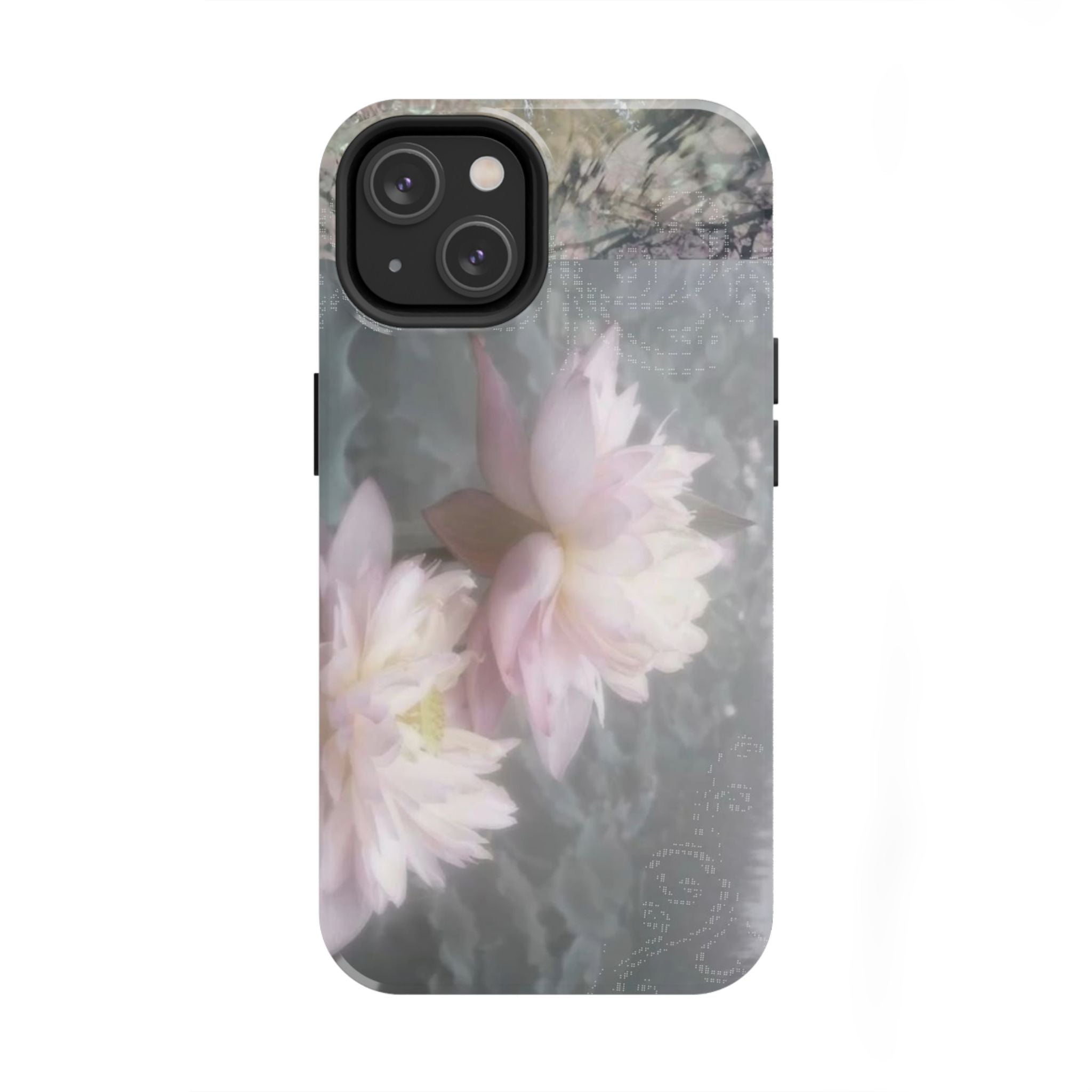 Lotus Flowers Cyber Whimsy Phone Case