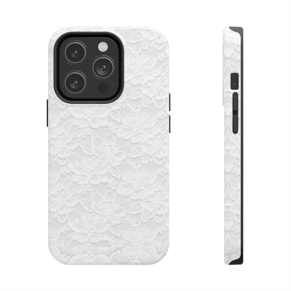 White Lace Coquette Phone Case
