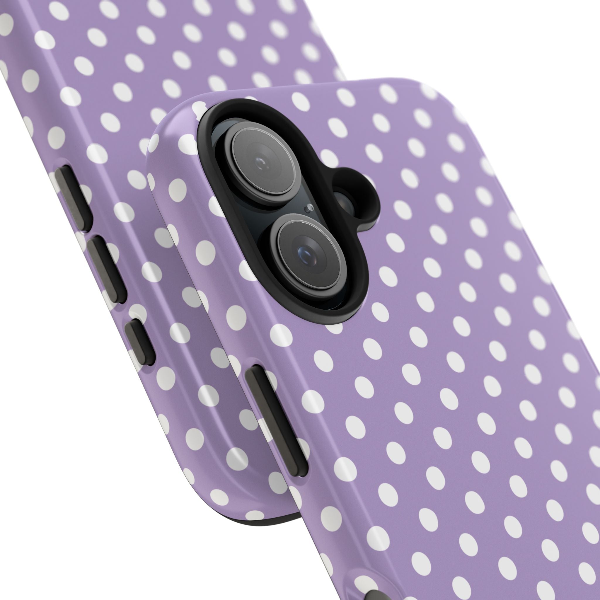 Purple Polka Dot Phone Case  - Tough Impact-Resistant Case