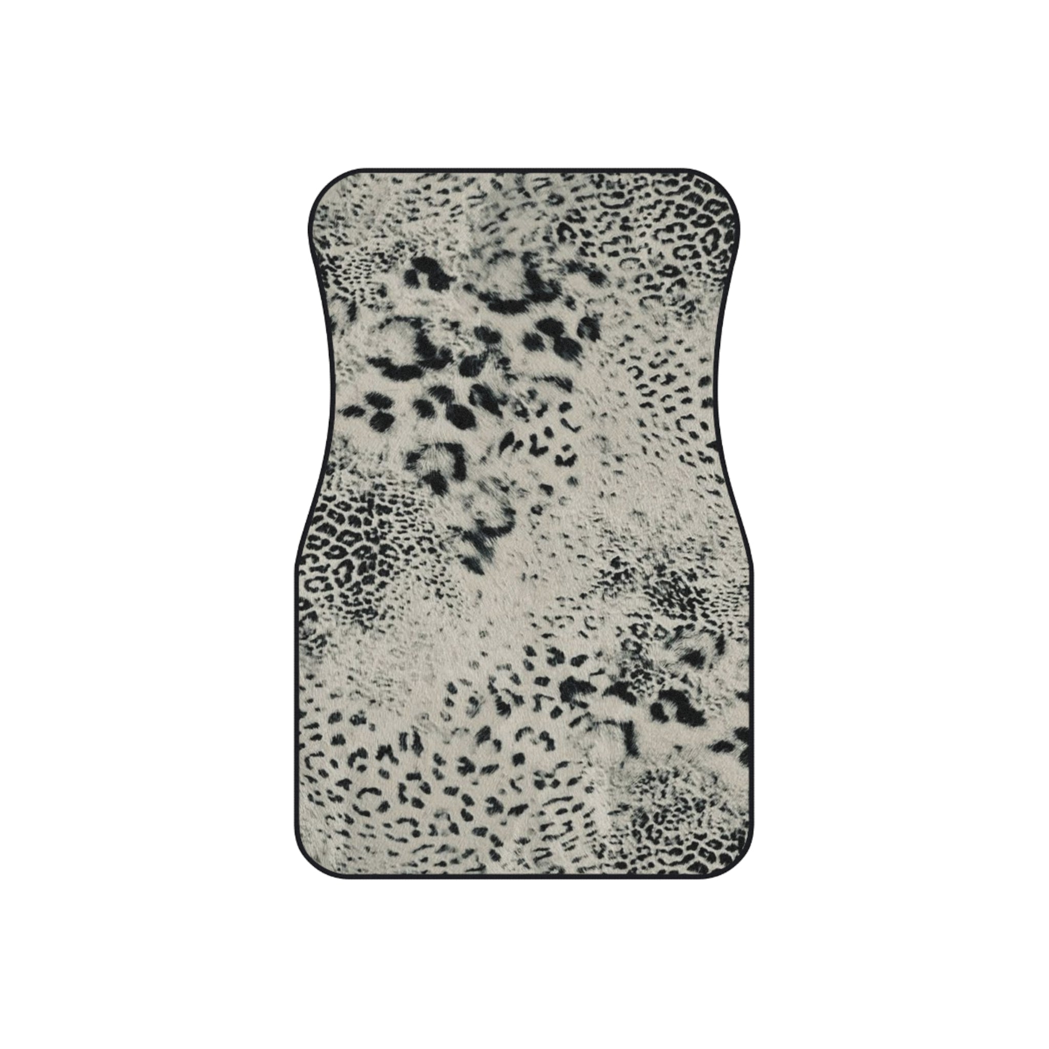 Neutral Leopard Cheetah Car Mats - Front Floor Mats Set of 2