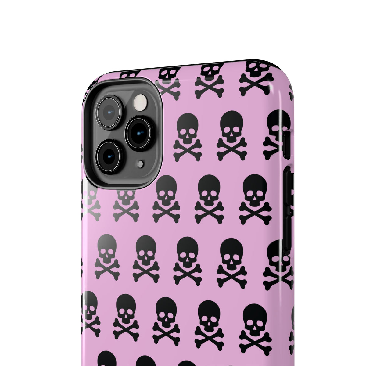 Pink Punk Skull Print Phone Case