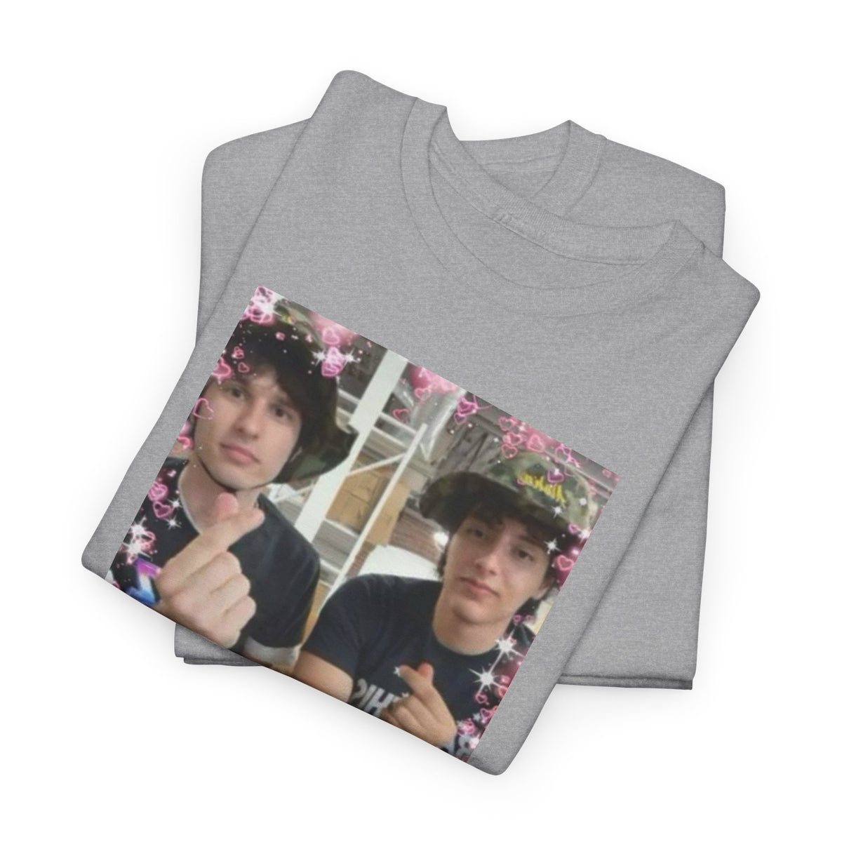 Proud Slushy Noobz Kawaii Cute Pic Martin and Hamzah Fan Merch Unisex Heavy Cotton Tee
