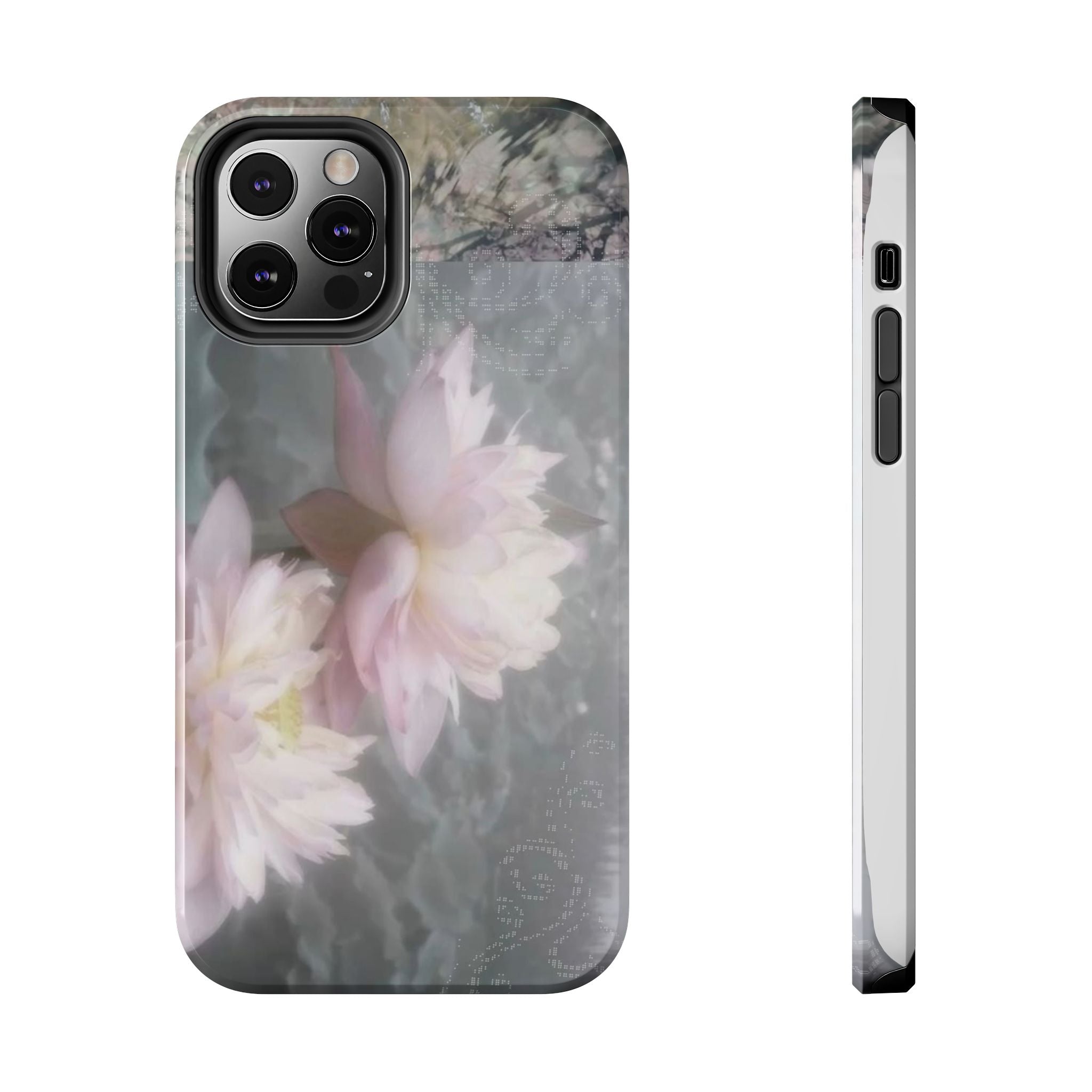 Lotus Flowers Cyber Whimsy Phone Case