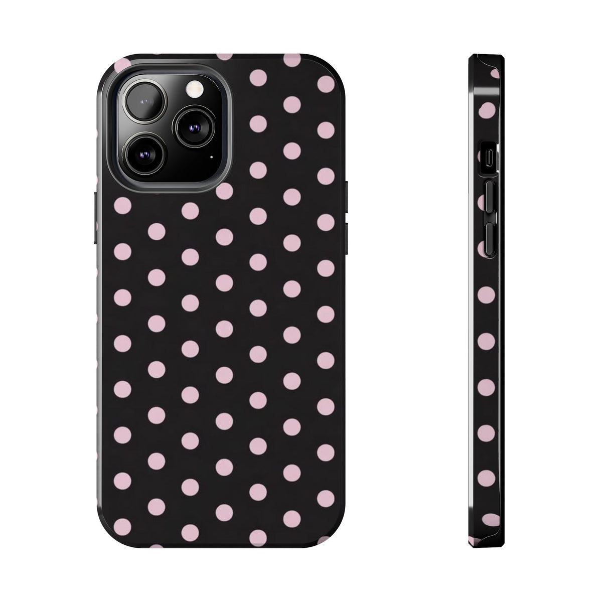 Black and Pink Spots Phone Case