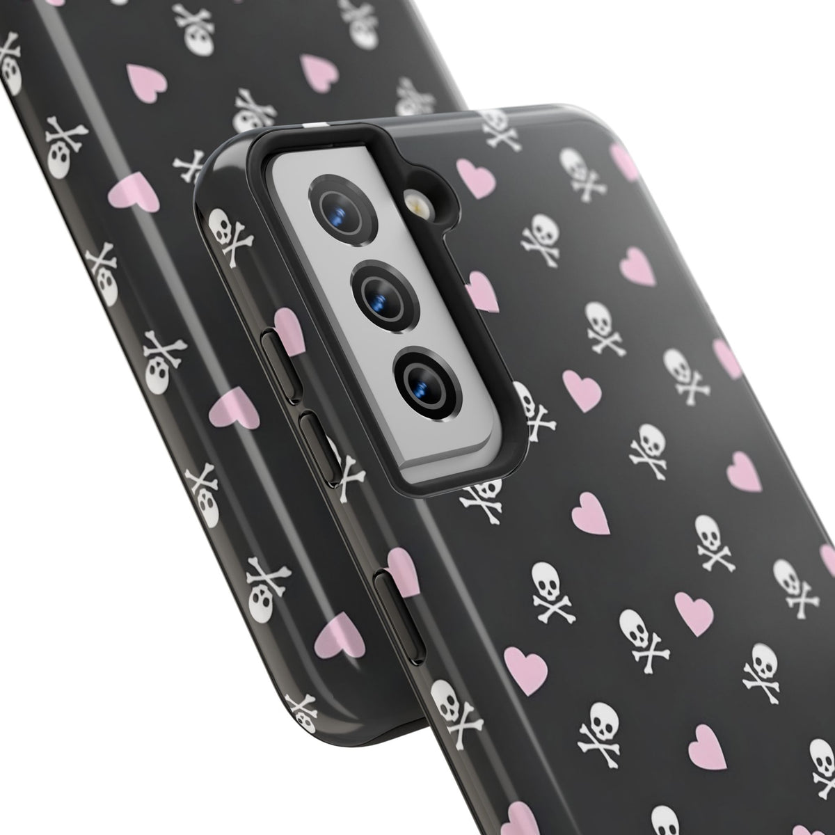 Cute Skulls and Hearts Phone Case  - Tough Impact-Resistant Case