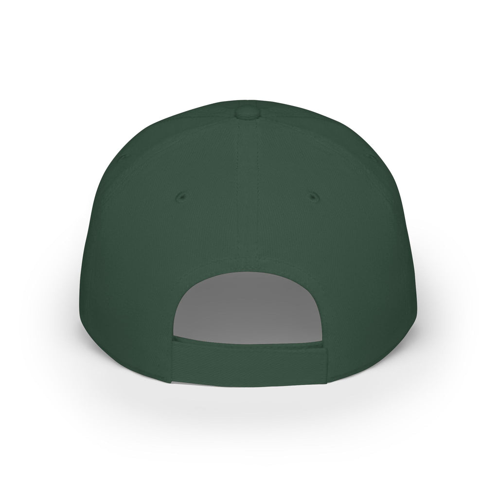 Log Off Peace Sign (White Text) Low Profile Baseball Cap