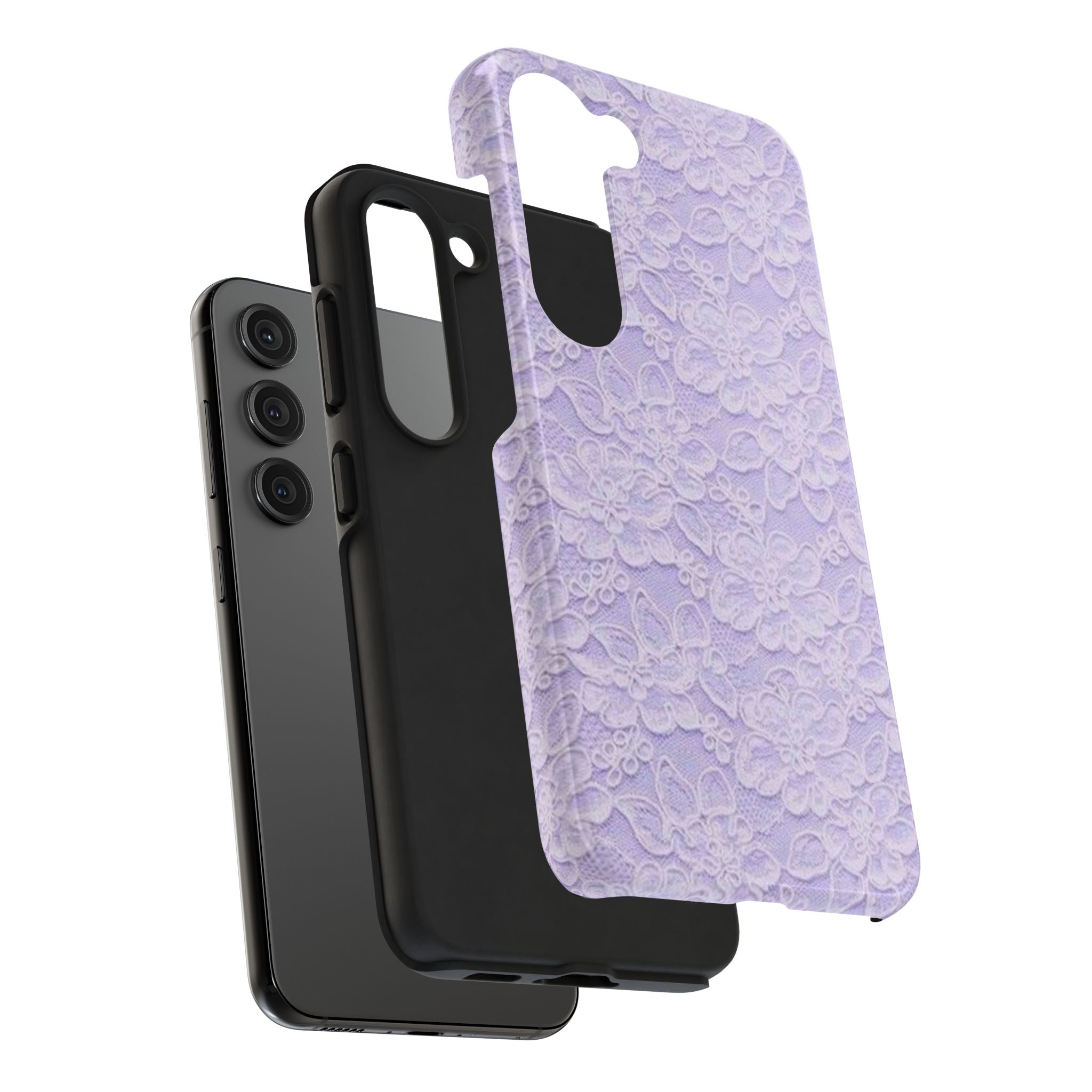 Purple Lace Cute Coquette Phone Case