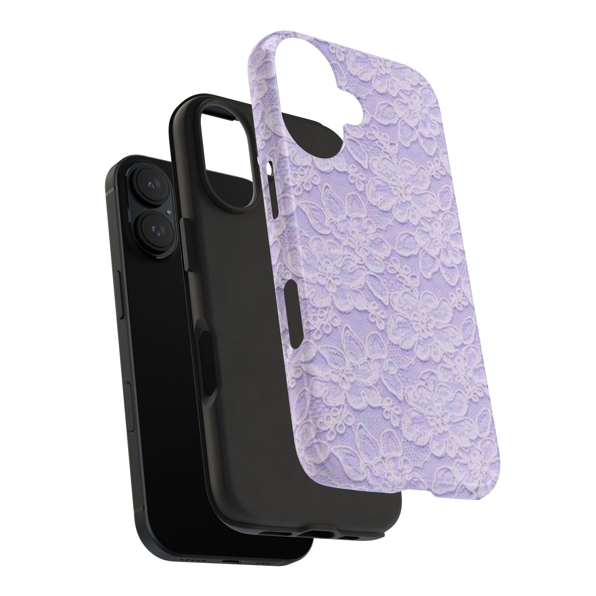 Purple Lace Cute Coquette Phone Case