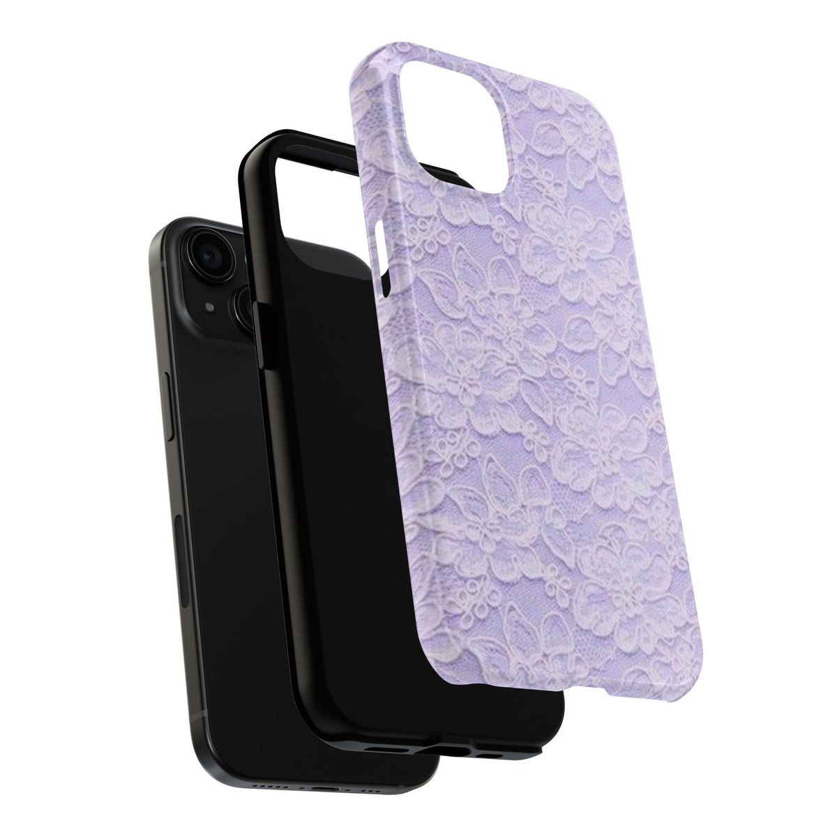 Purple Lace Cute Coquette Phone Case