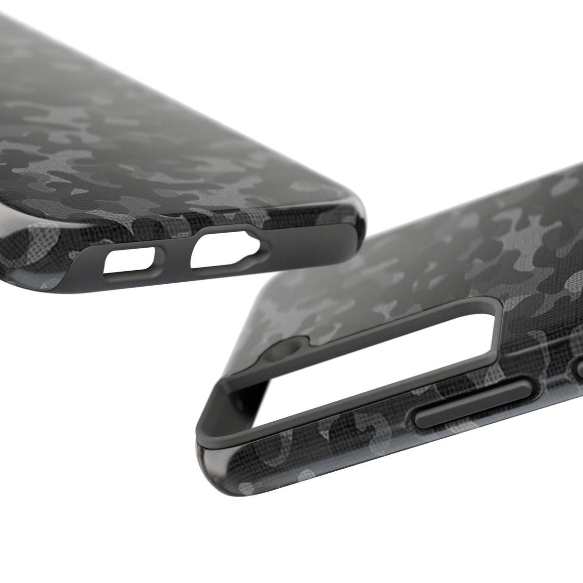 Black Camo Print Phone Case  - Tough Impact-Resistant Cases