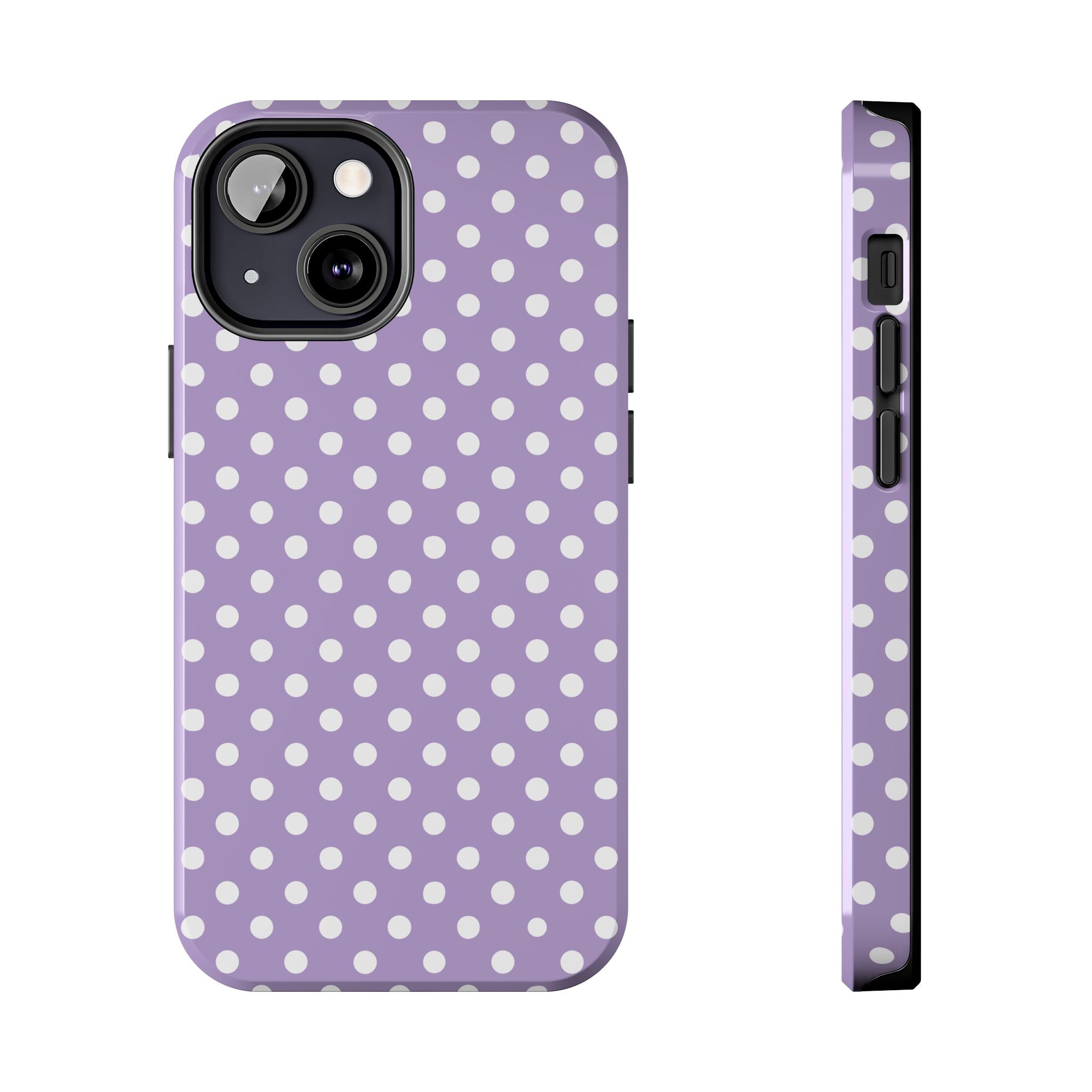 Purple Polka Dot Phone Case  - Tough Impact-Resistant Case