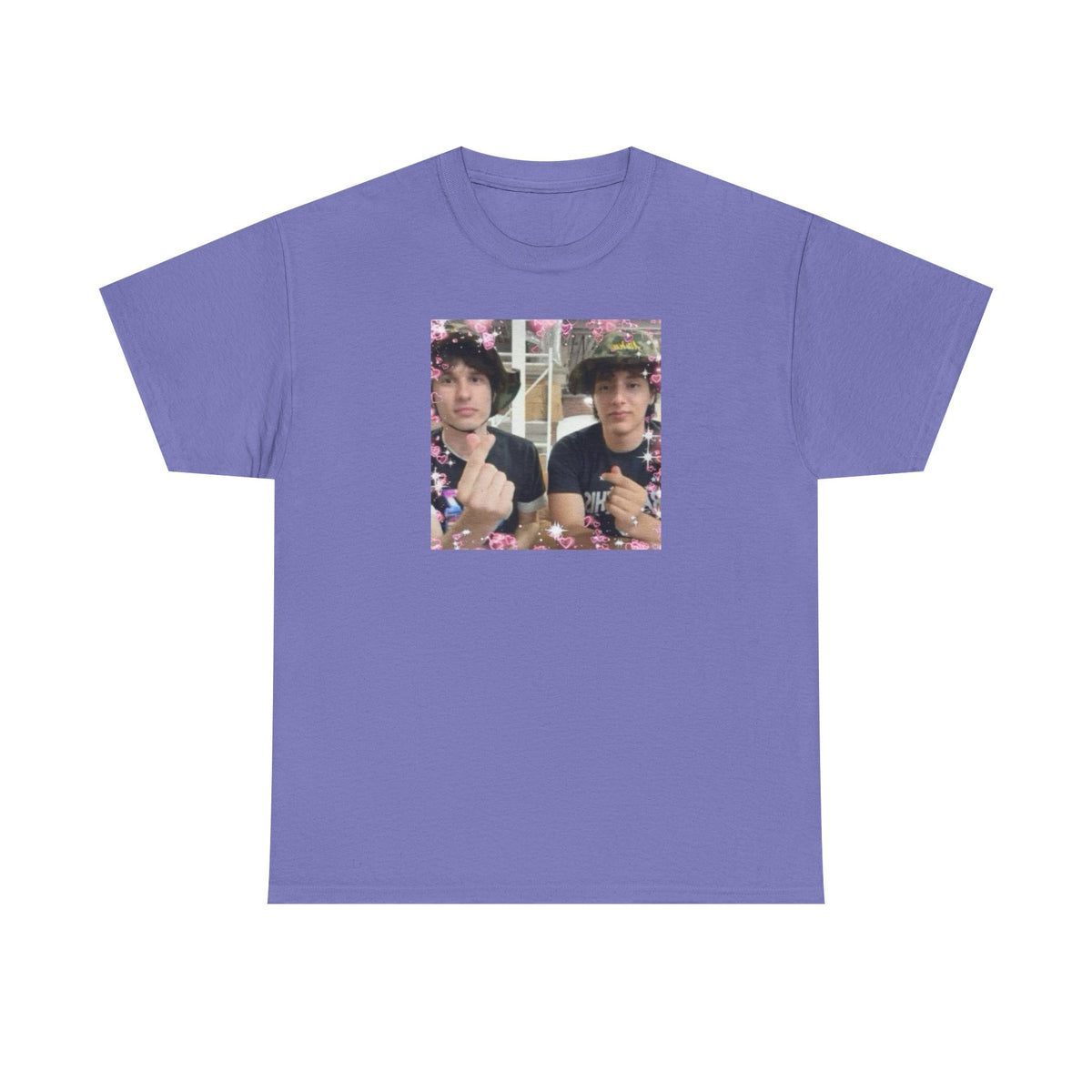 Proud Slushy Noobz Kawaii Cute Pic Martin and Hamzah Fan Merch Unisex Heavy Cotton Tee