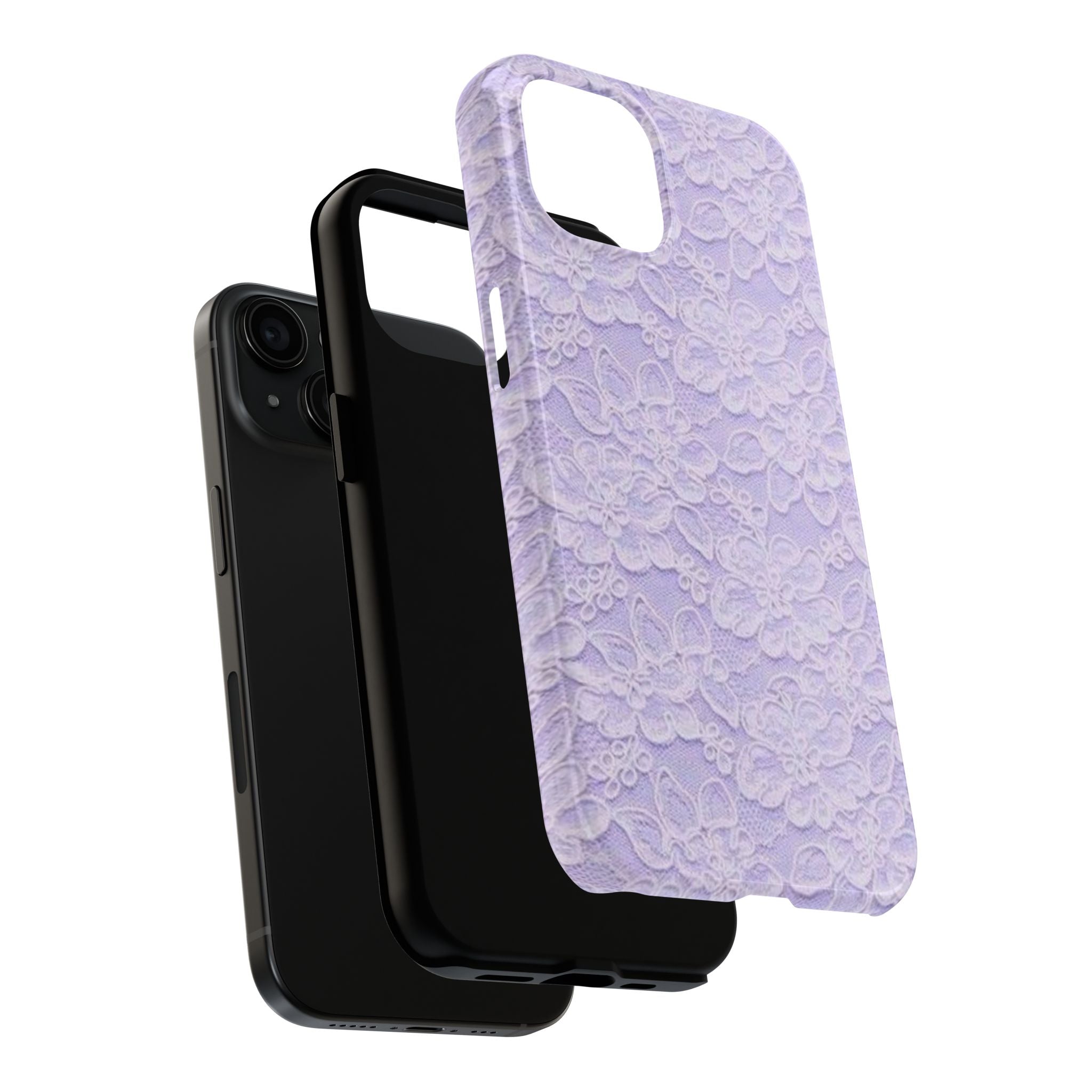 Purple Lace Cute Coquette Phone Case