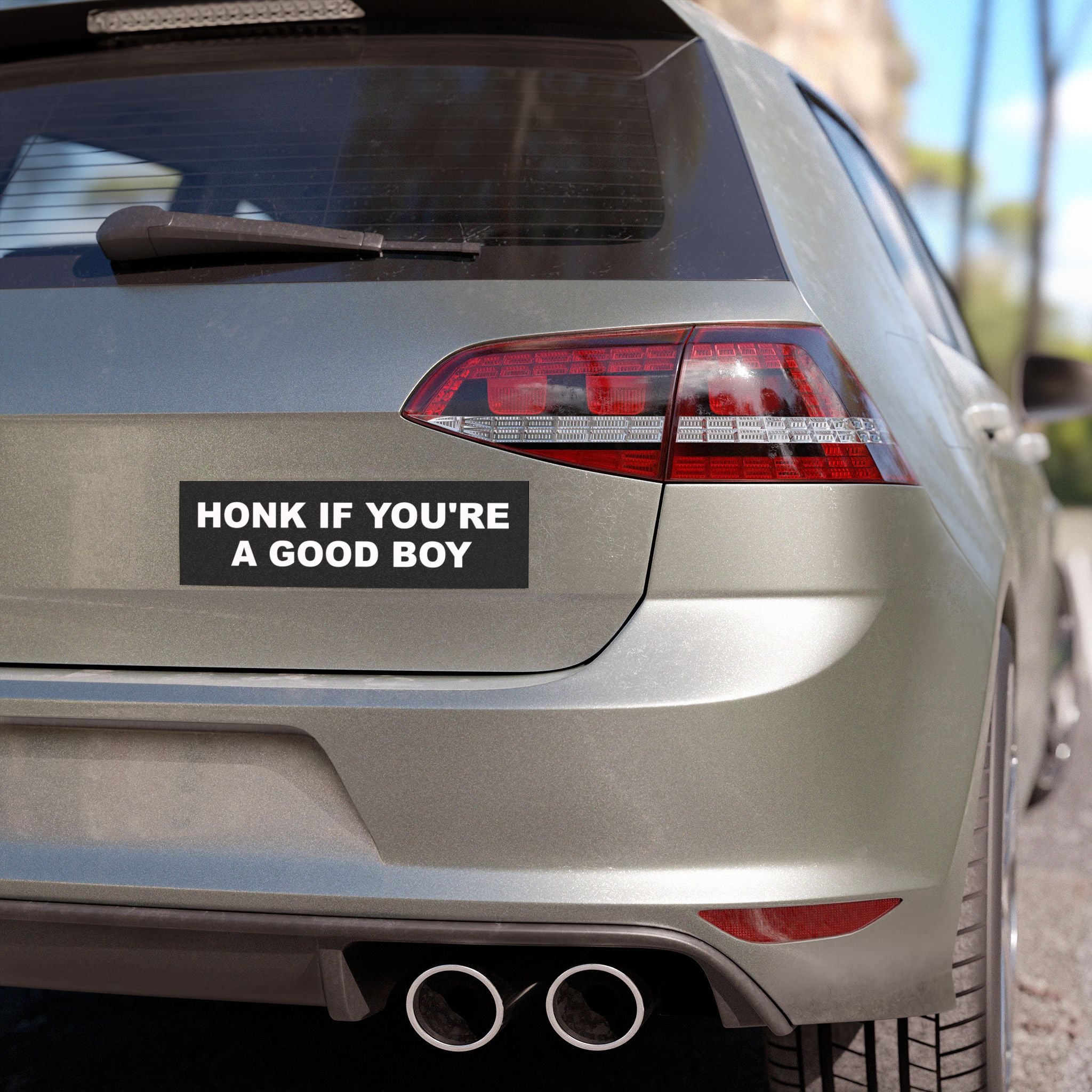 Honk If You're A Good Boy Funny Bumper Magnet