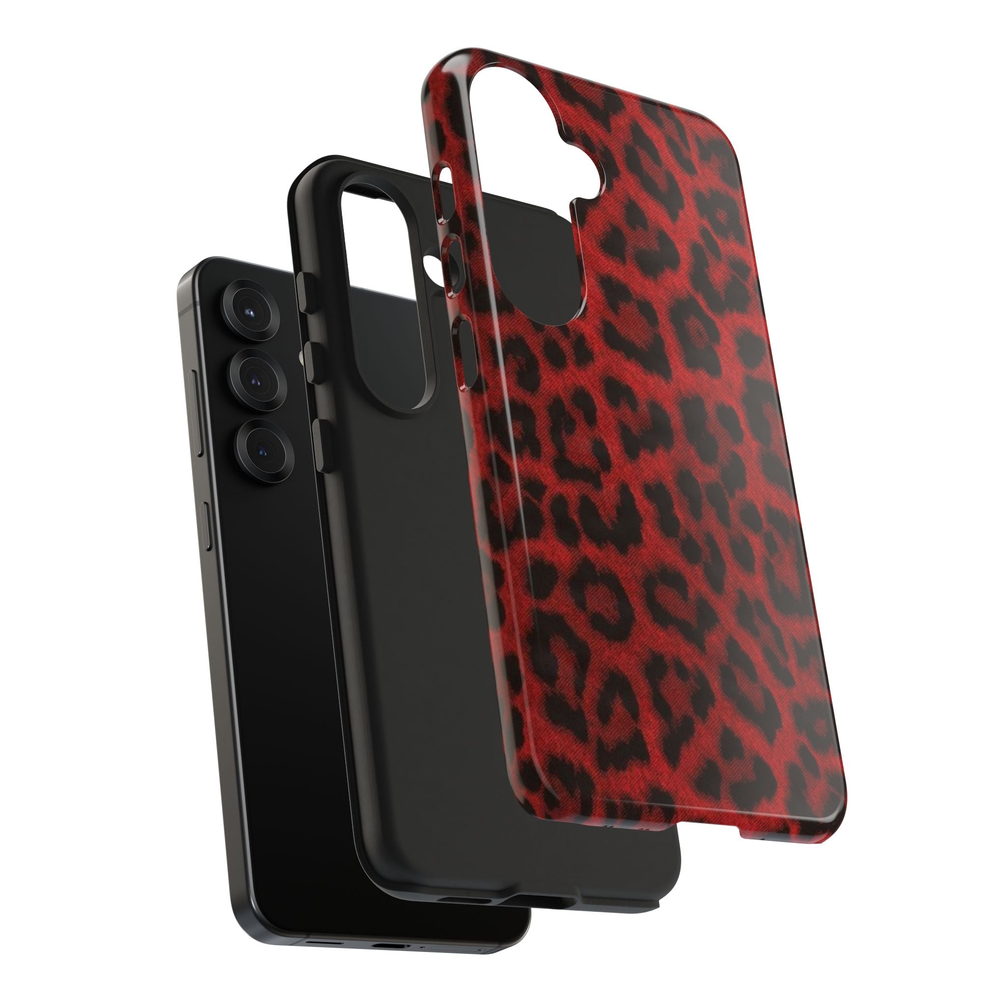 Red Cheetah Leopard Phone Case  - Tough Impact-Resistant Case
