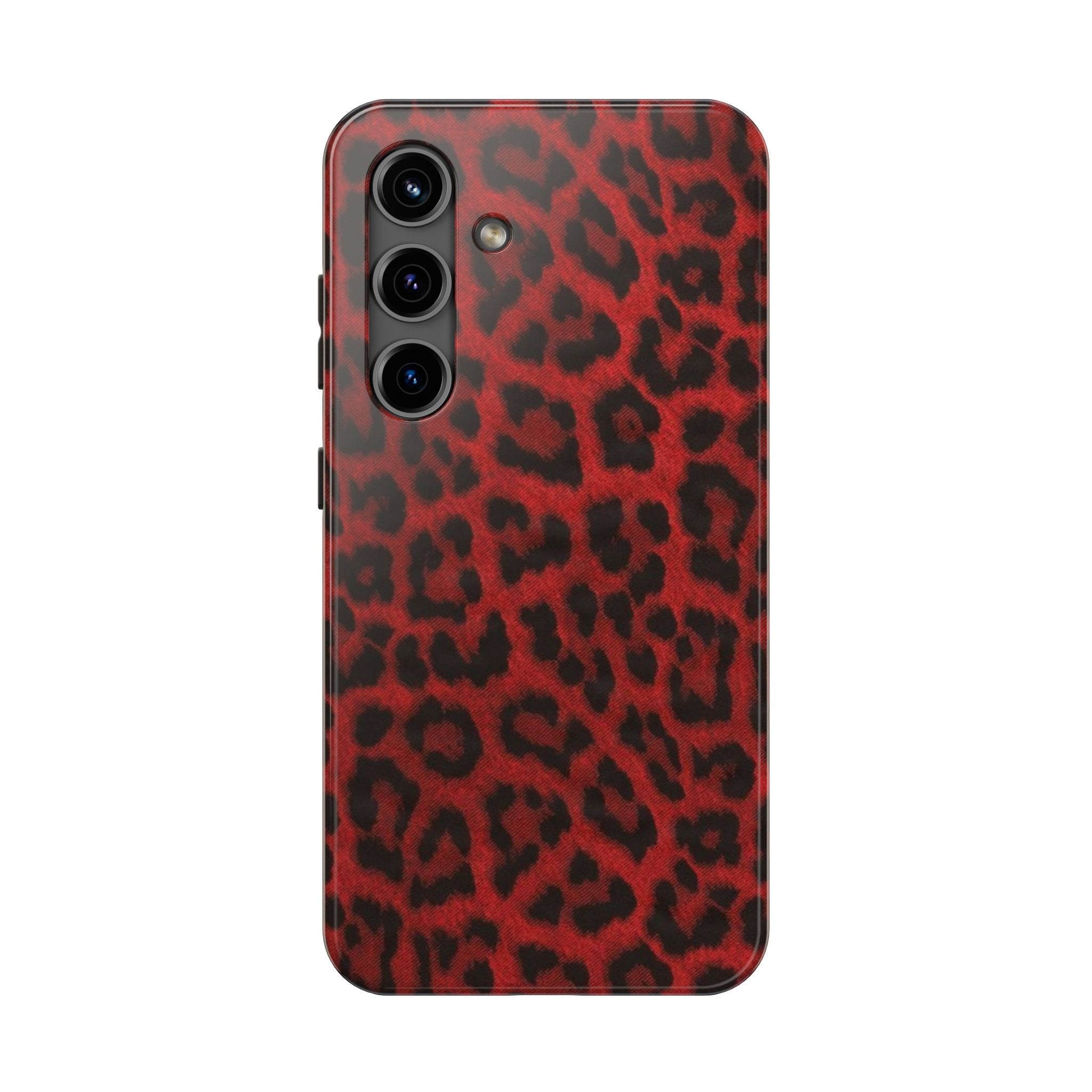 Red Cheetah Leopard Phone Case  - Tough Impact-Resistant Case
