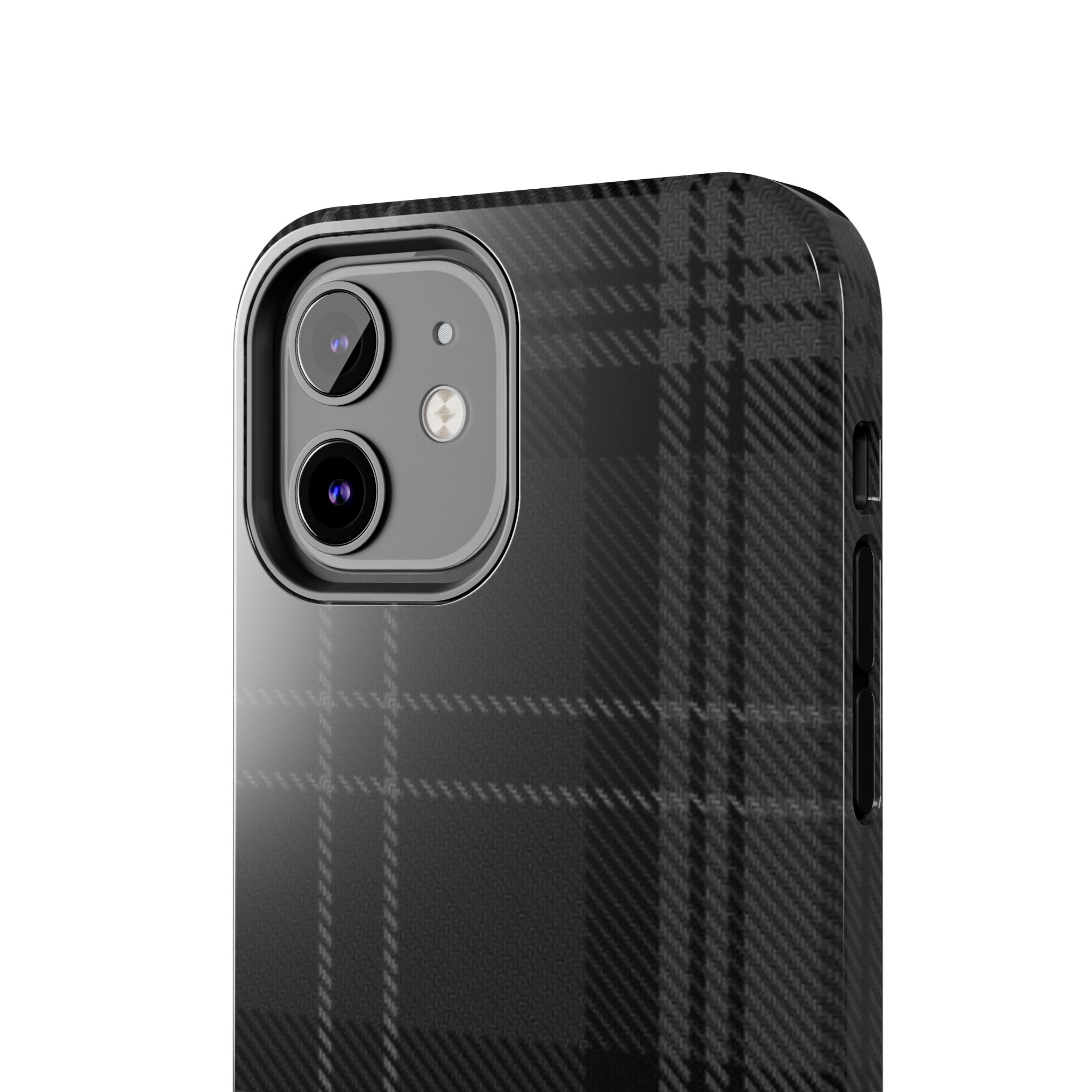 Black Plaid Phone Case  - Tough Impact-Resistant Case