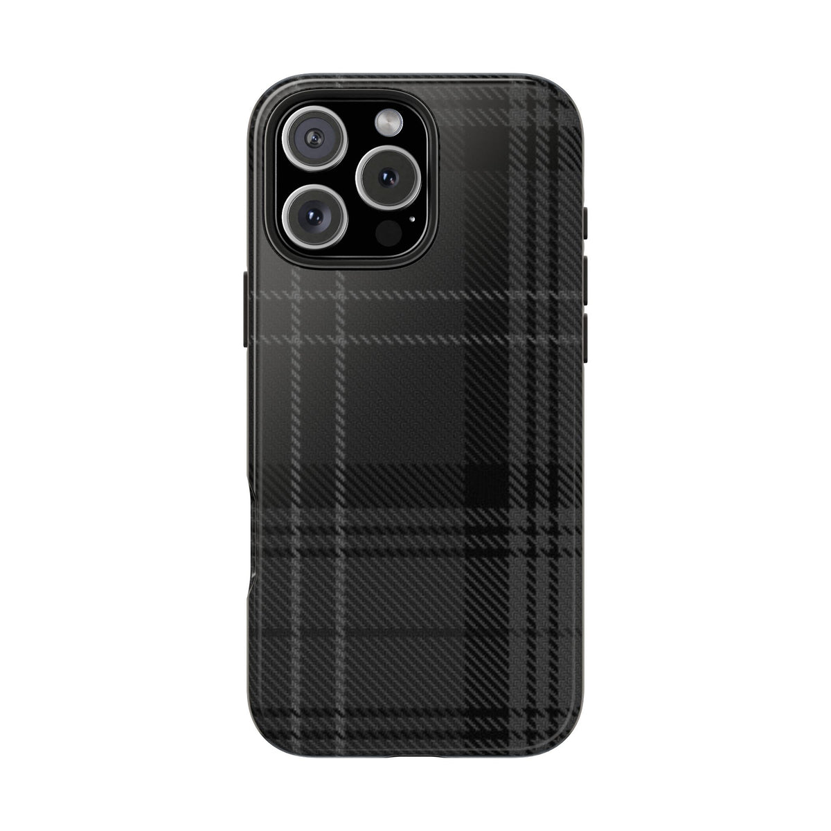 Black Plaid Gingham Phone Case