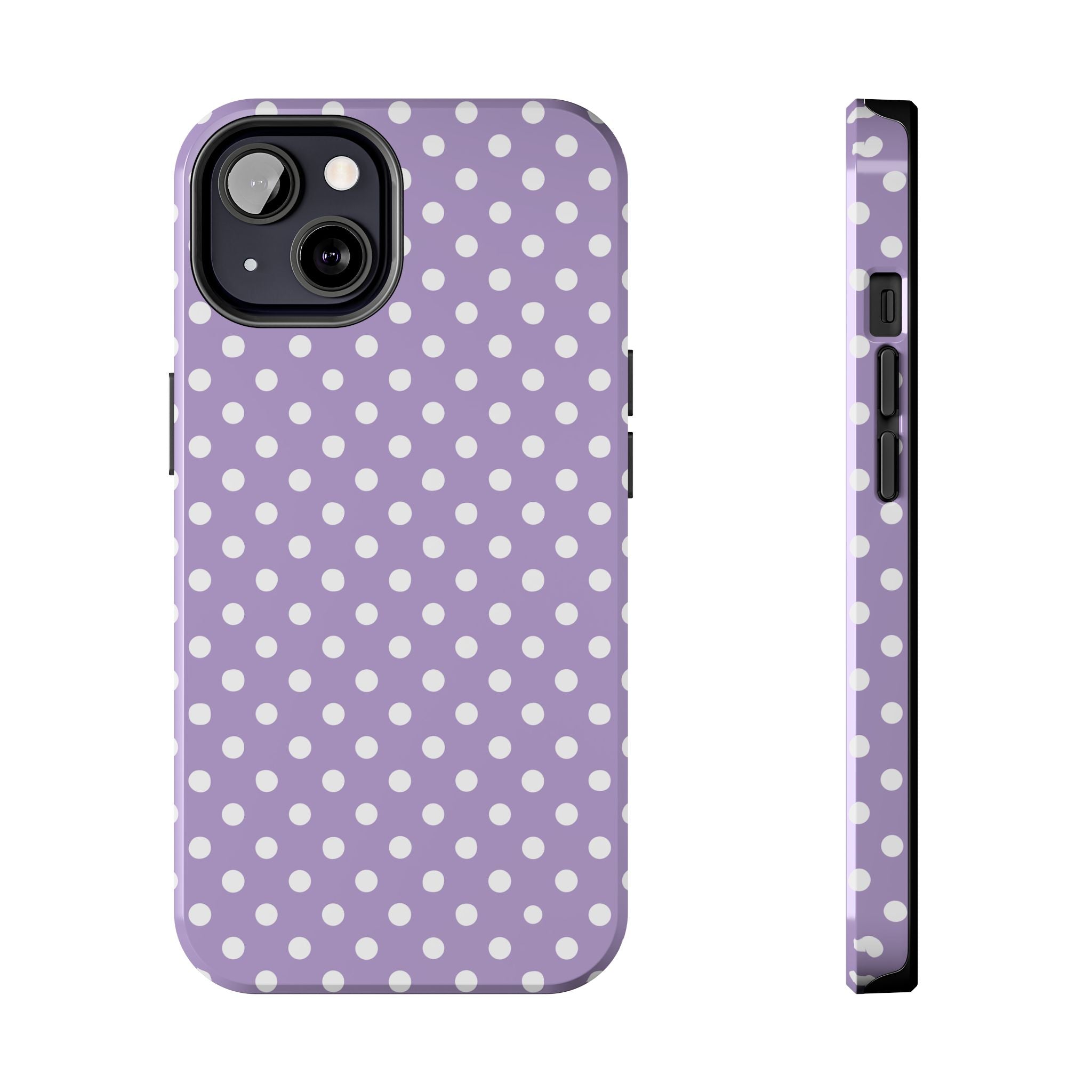 Purple Polka Dot Phone Case  - Tough Impact-Resistant Case