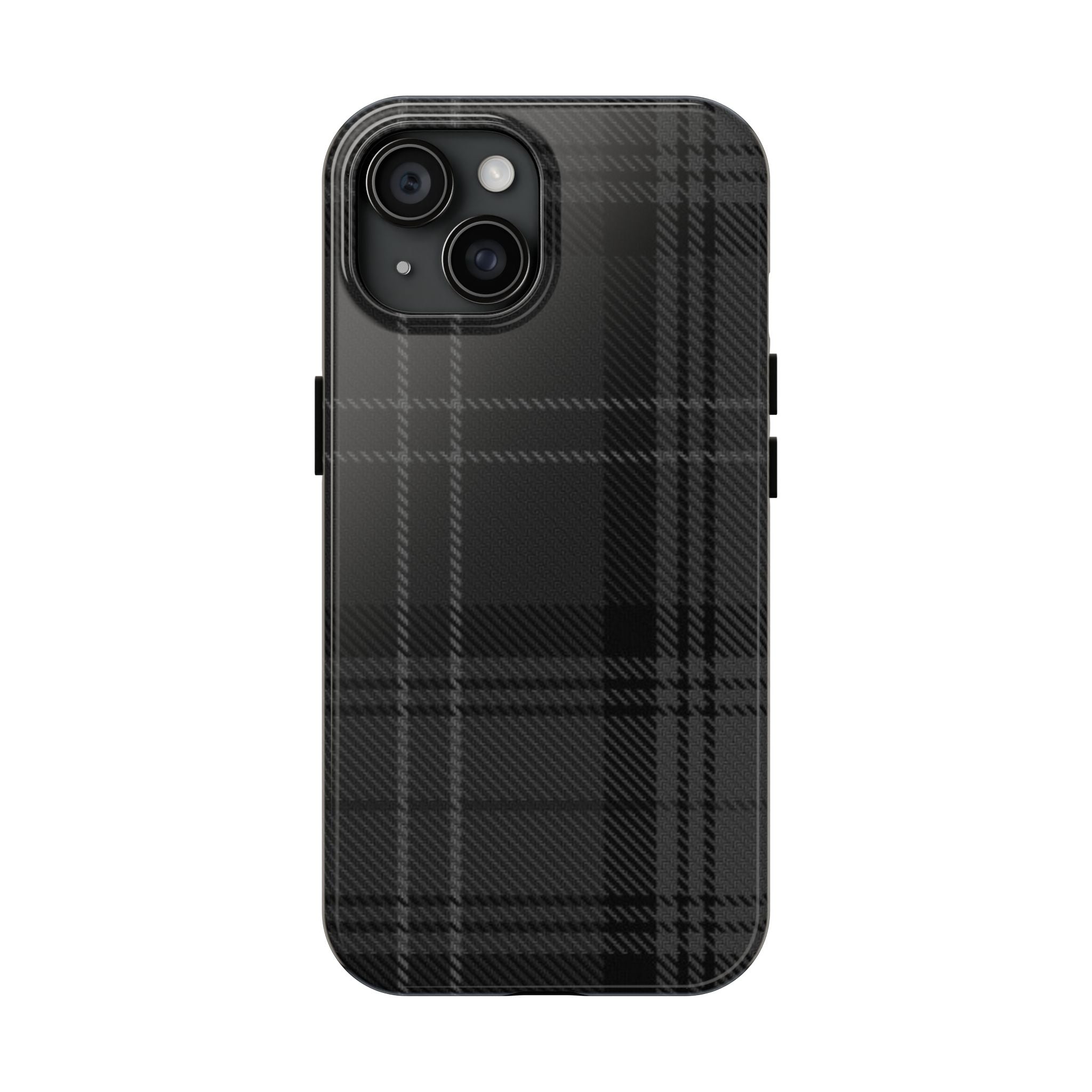 Black Plaid Phone Case  - Tough Impact-Resistant Case
