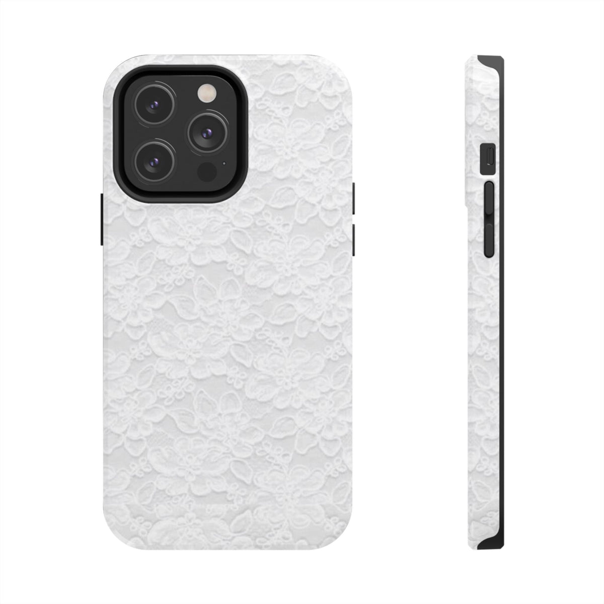 White Lace Coquette Phone Case