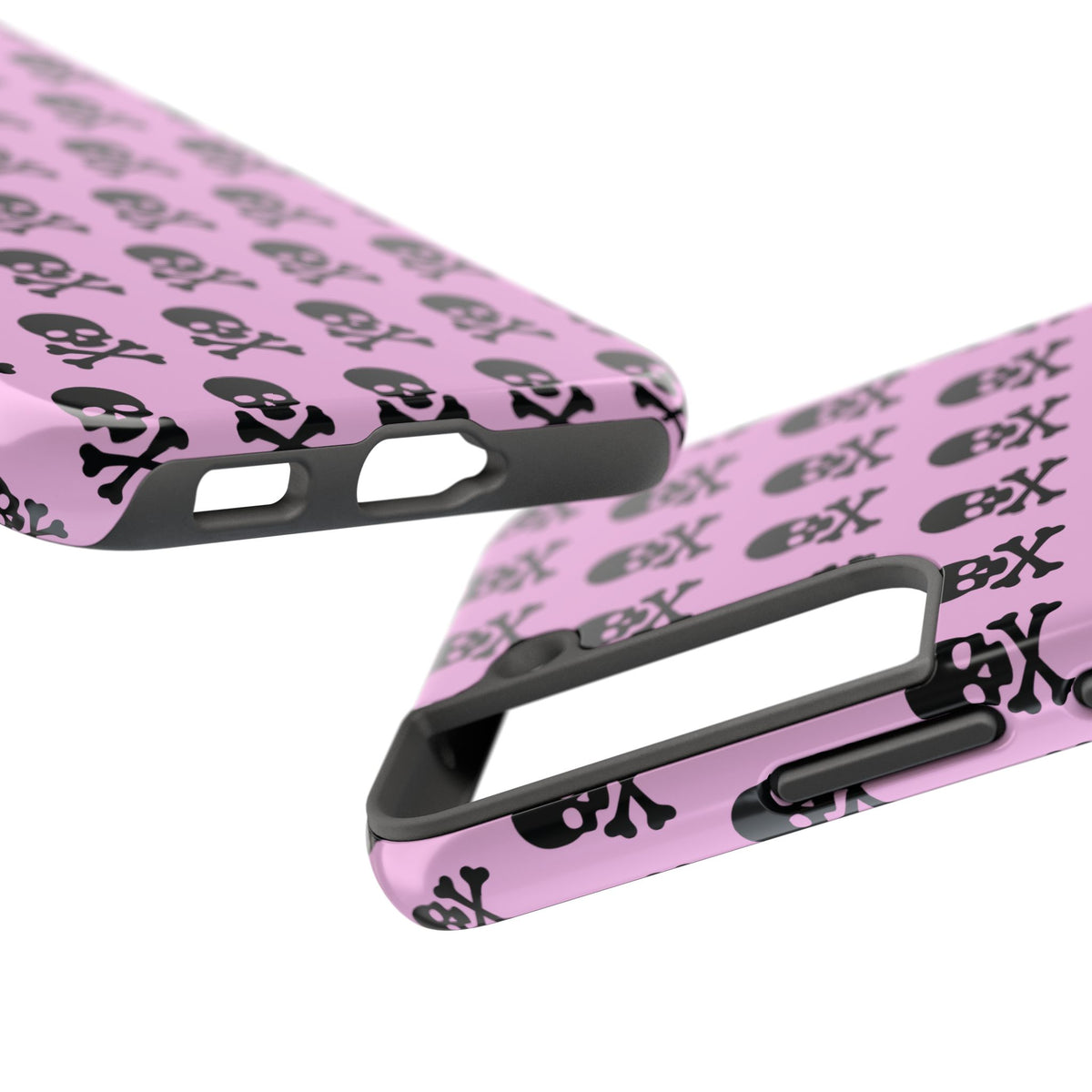 Pink Punk Skull Print Phone Case