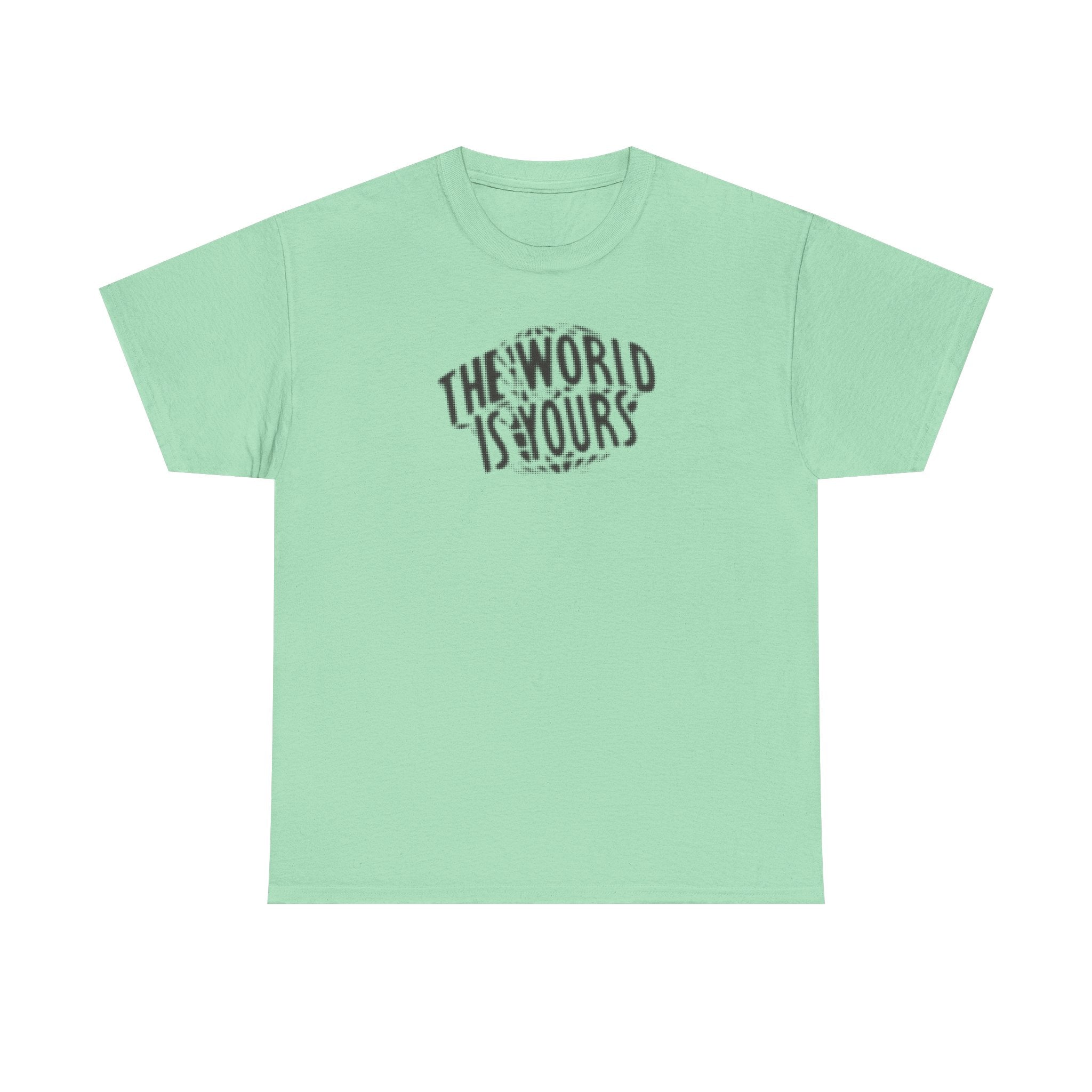 The World is Yours Faded Print 100% Cotton Tee