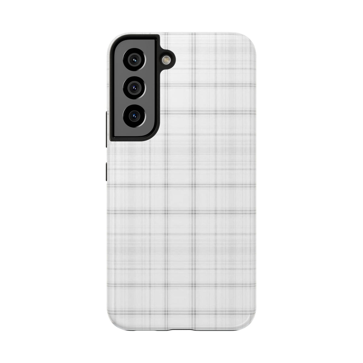 White Gingham Phone Case