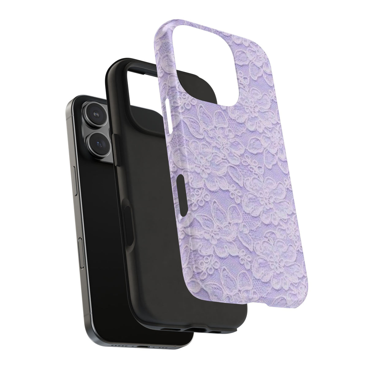 Purple Lace Cute Coquette Phone Case