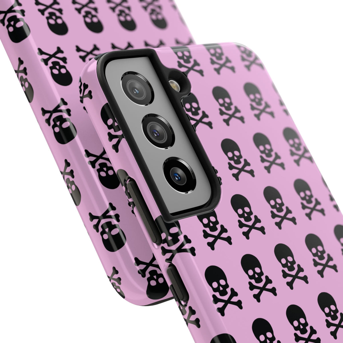 Pink Punk Skull Print Phone Case