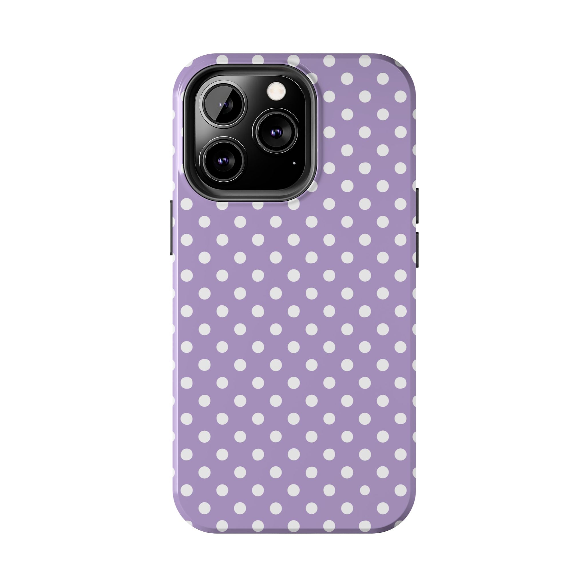 Purple Polka Dot Phone Case  - Tough Impact-Resistant Case