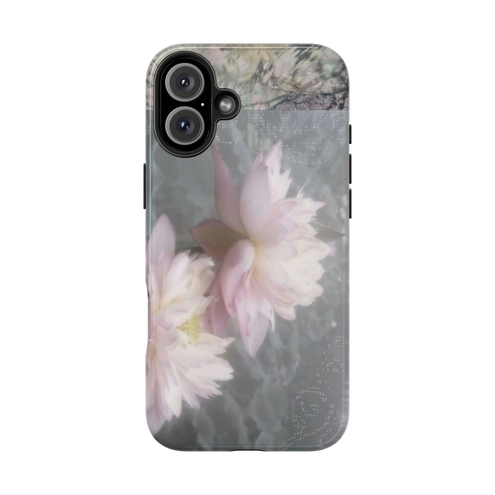 Lotus Flowers Cyber Whimsy Phone Case