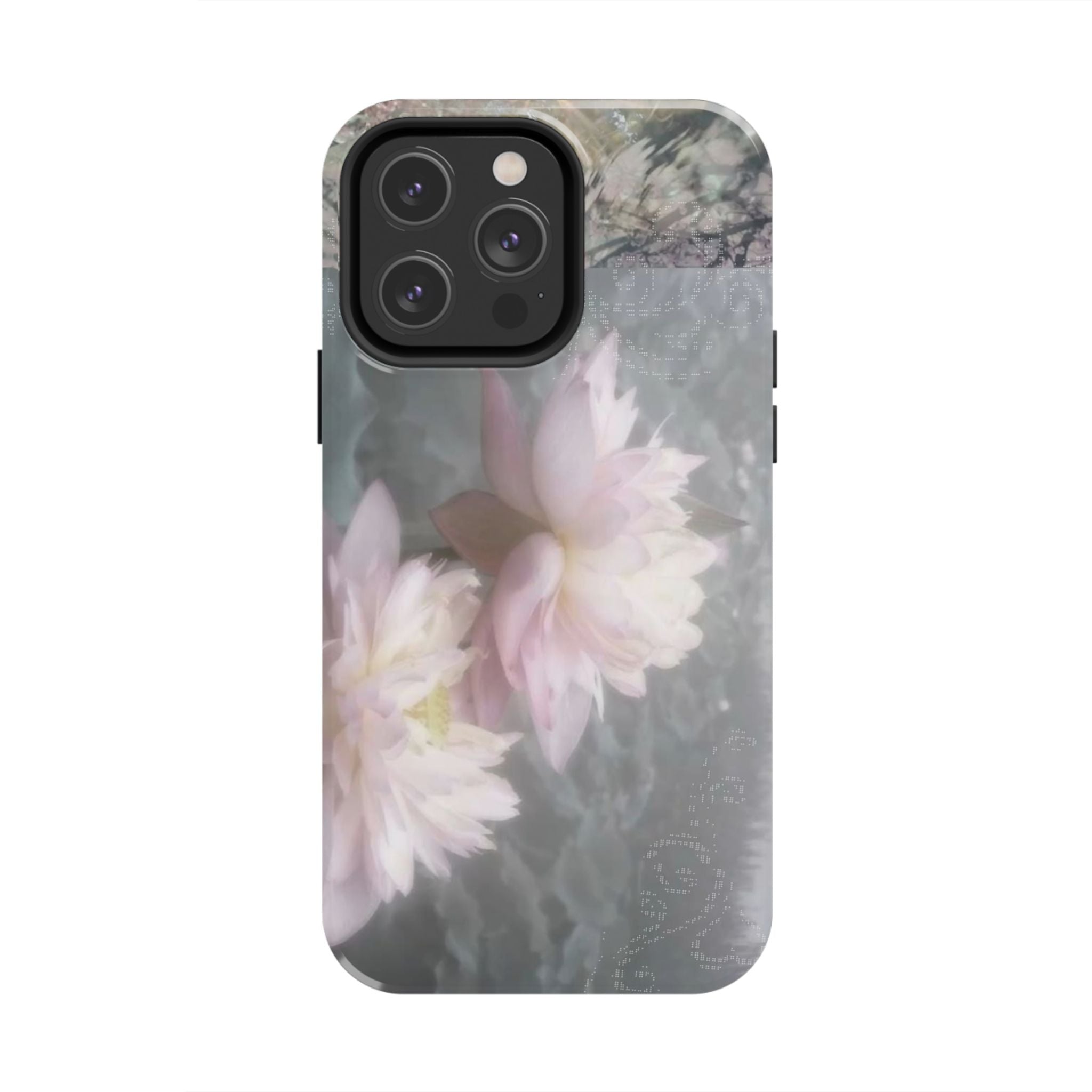 Lotus Flowers Cyber Whimsy Phone Case